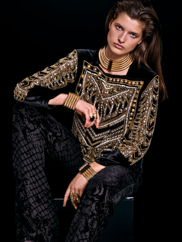 A look from the Balmain x H&M collection. Photo: H&M