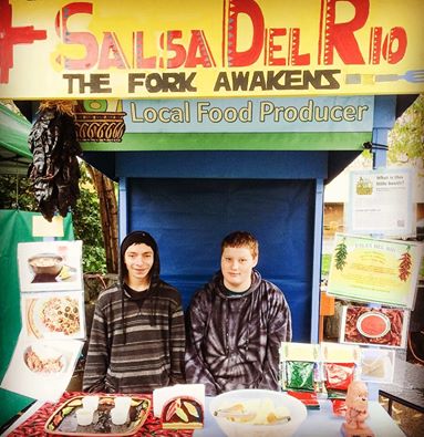 So wonderful seeing youth from the Small Business Class at Riverfront School out at the market selling their green & red Salsa del Rio enchilada sauce packets! Thanks for your support Eugene Saturday Market and be sure to get them while you can! These would make a fantastic holiday gift for your loved ones!