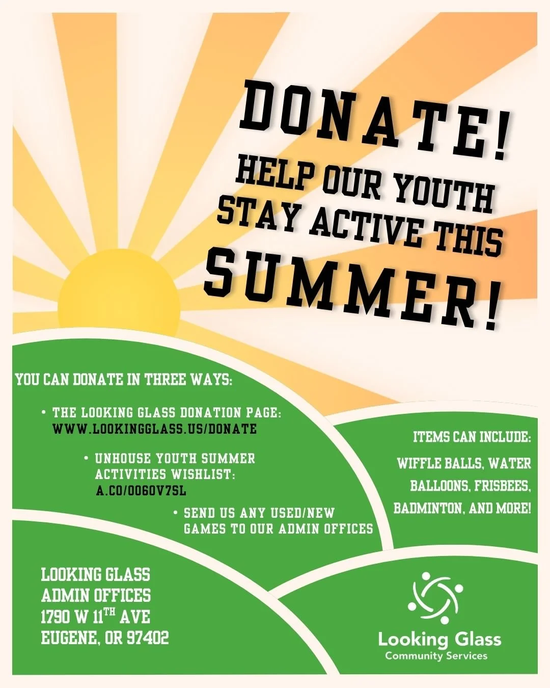 Seeking Unhoused Youth Summer Activity Donations