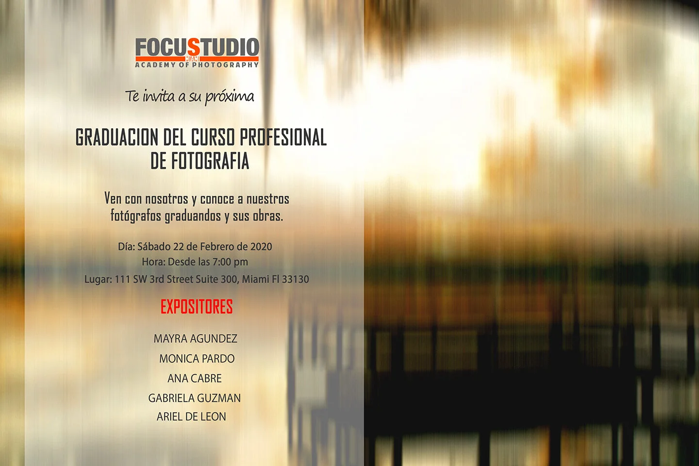 1ra Graduacion del Curso Profesional de Fotografia del 2020