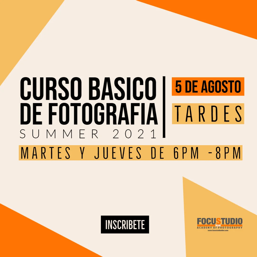 CURSO BASICO DE FOTOGRAFIA AGOSTO