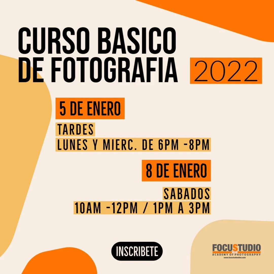 CURSO BASICO DE FOTOGRAFIA ENERO 2022