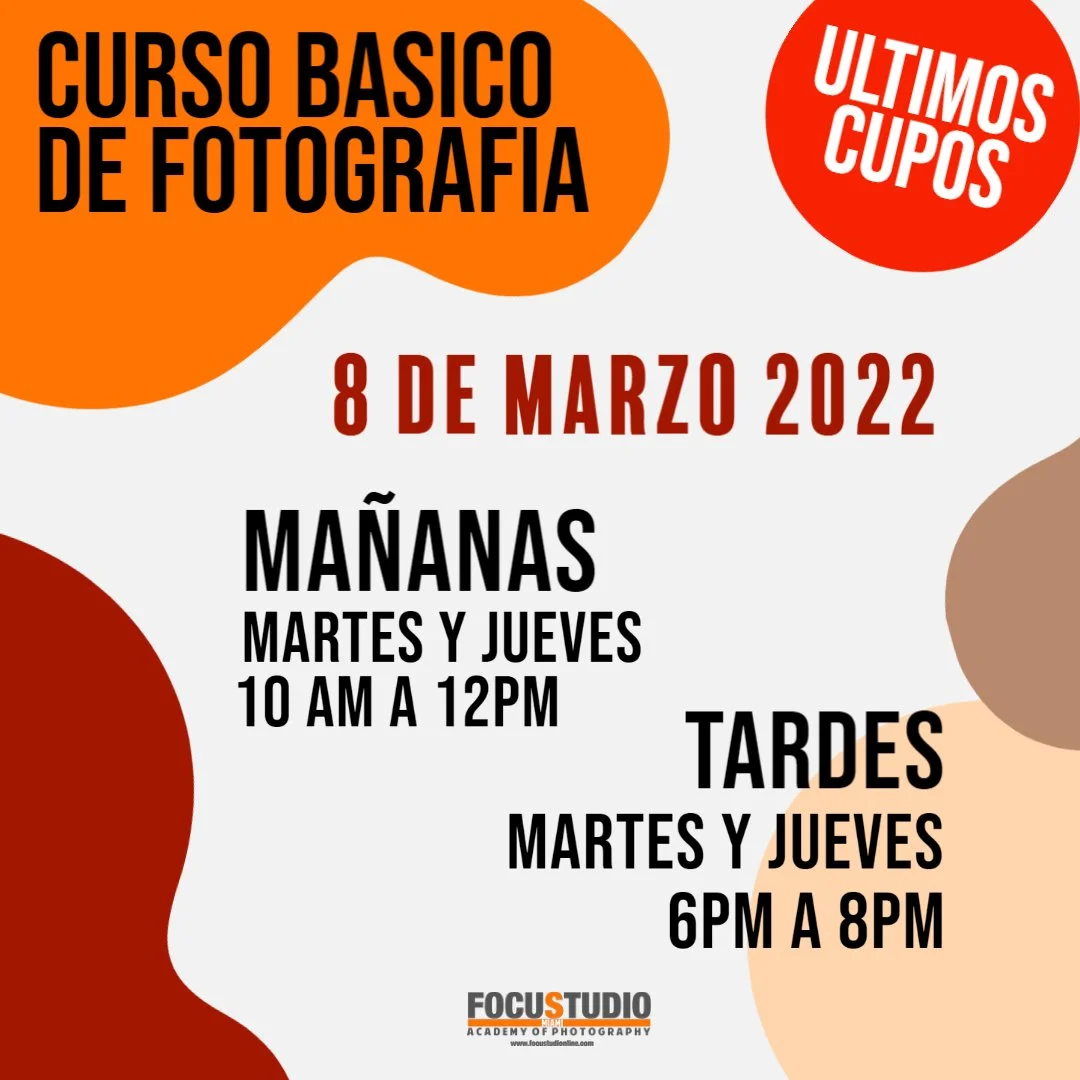 CURSO BASICO DE FOTOGRAFIA MARZO 2022