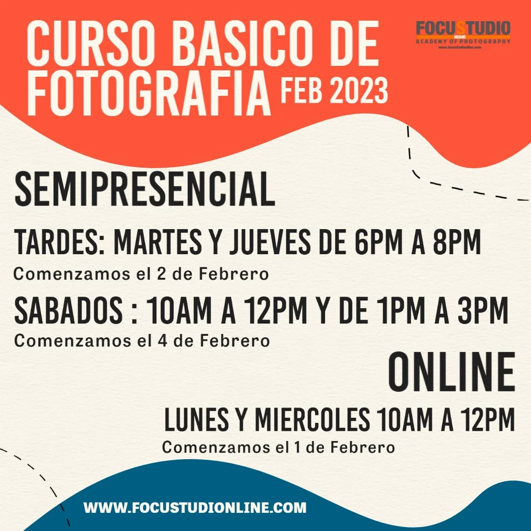 CURSO BASICO DE FOTOGRAFIA FEBRERO 2023