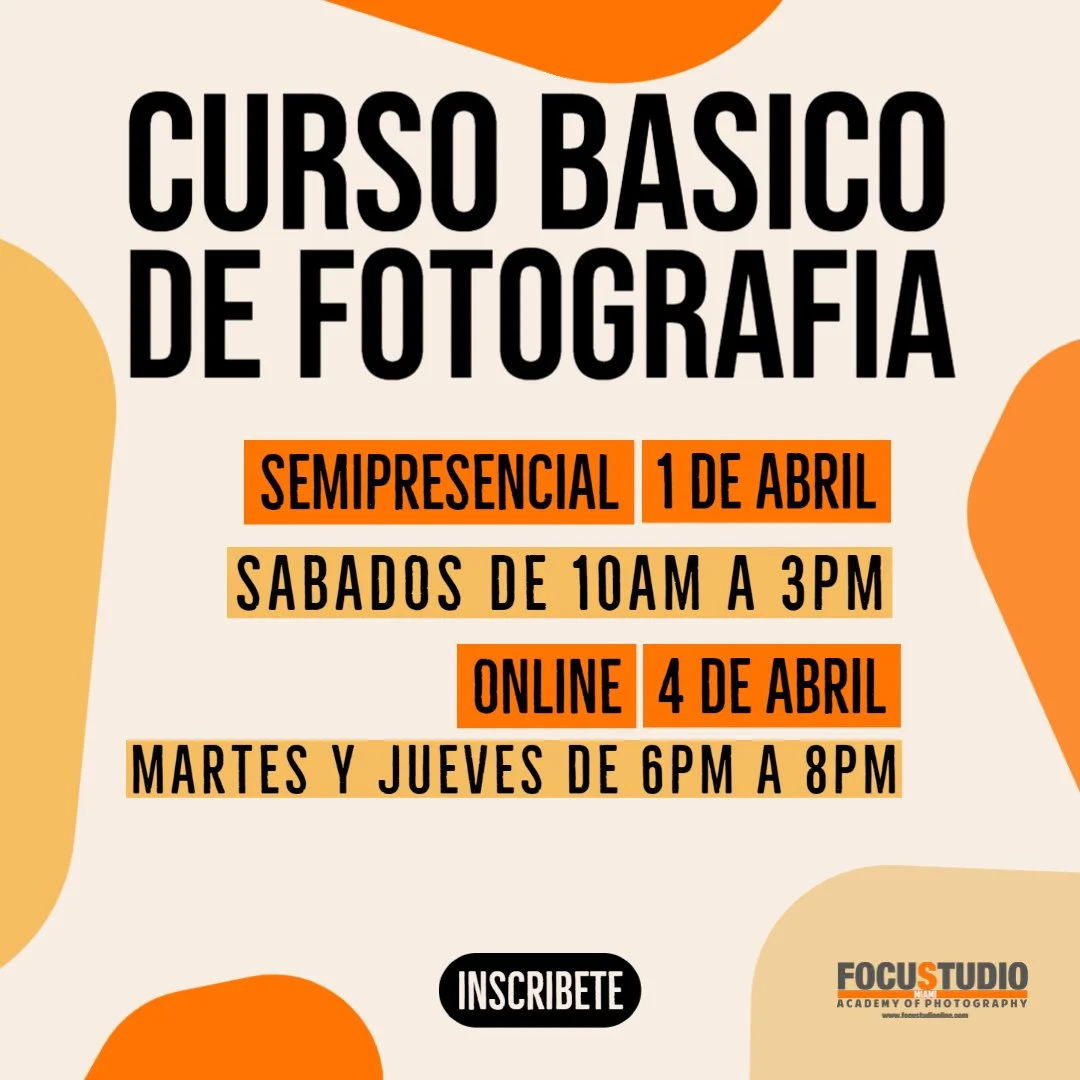 CURSO BASICO DE FOTOGRAFIA ABRIL 2023 