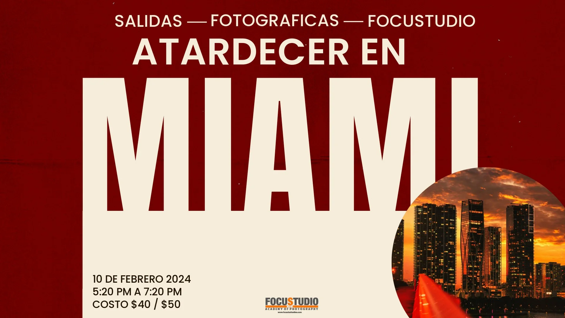 SALIDAS FOTOGRAFICAS CON FOCUSTUDIO – ATARDECER EN LA CIUDAD 