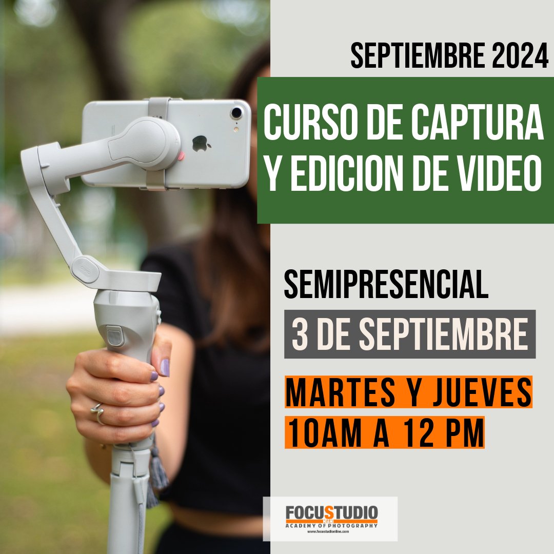PROGRAMA DE CAPTURA Y EDICION DE VIDEO 2024 - NIVEL I 