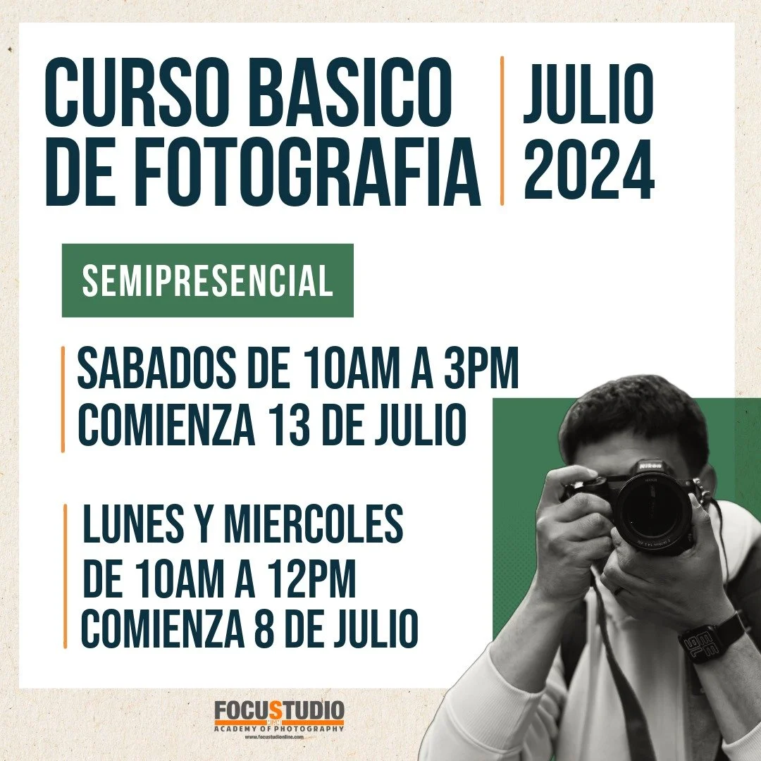 CURSO BASICO DE FOTOGRAFIA JULIO 2024