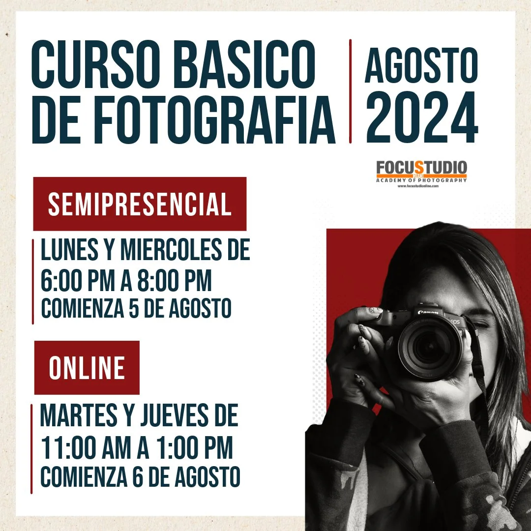 CURSO BASICO DE FOTOGRAFIA AGOSTO 2024 