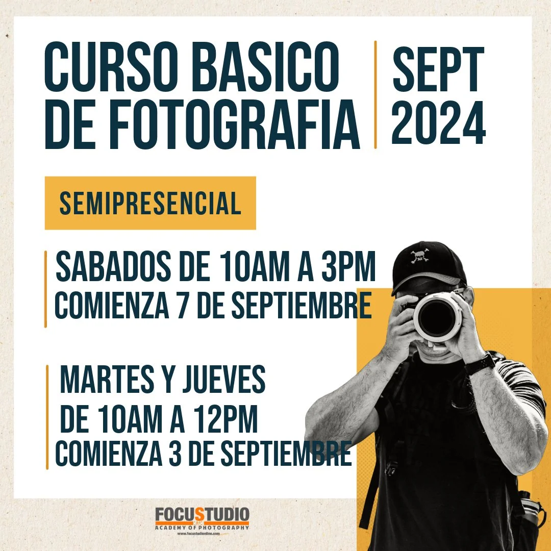 CURSO BASICO DE FOTOGRAFIA SEPTIEMBRE 2024 