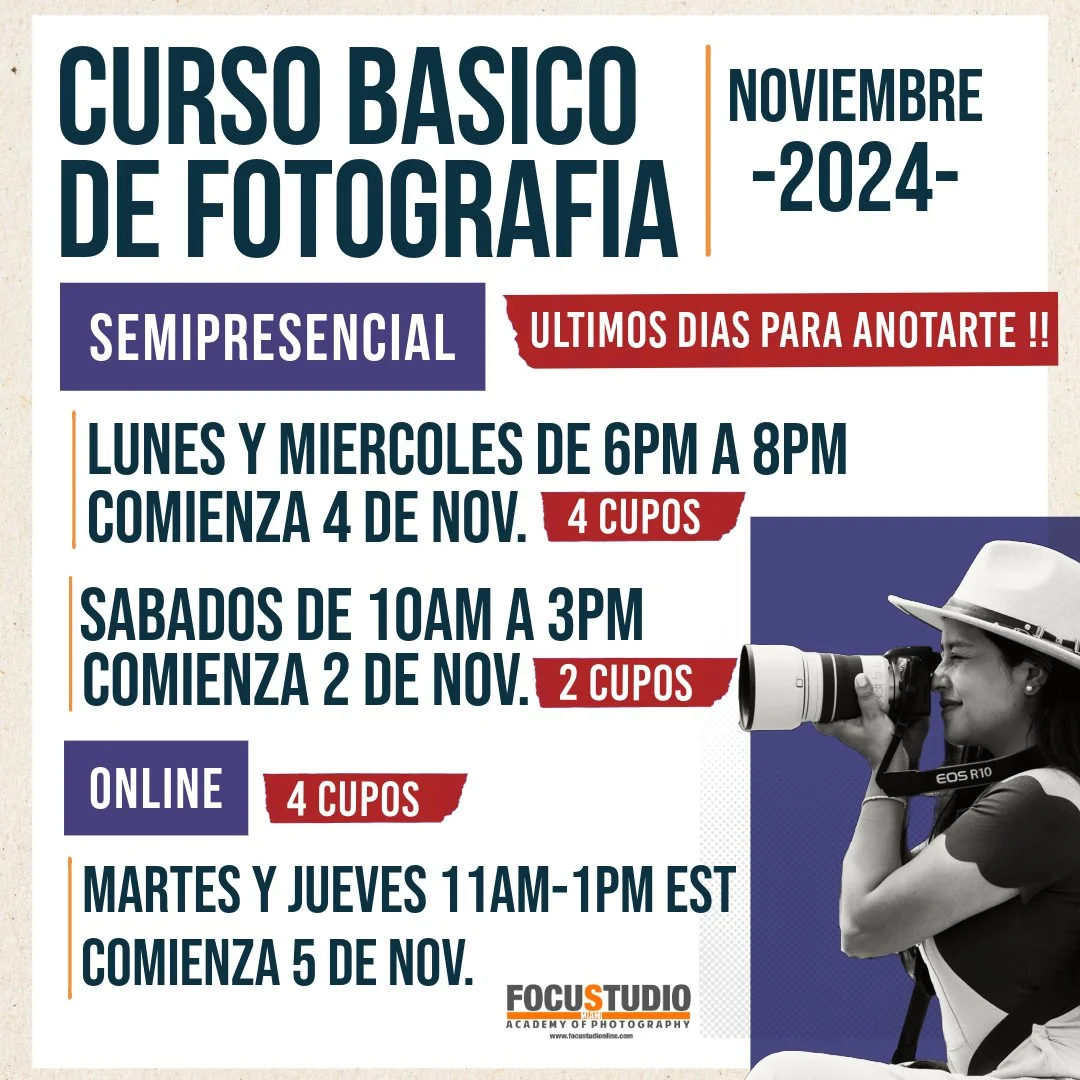 CURSO BASICO DE FOTOGRAFIA NOVIEMBRE 2024