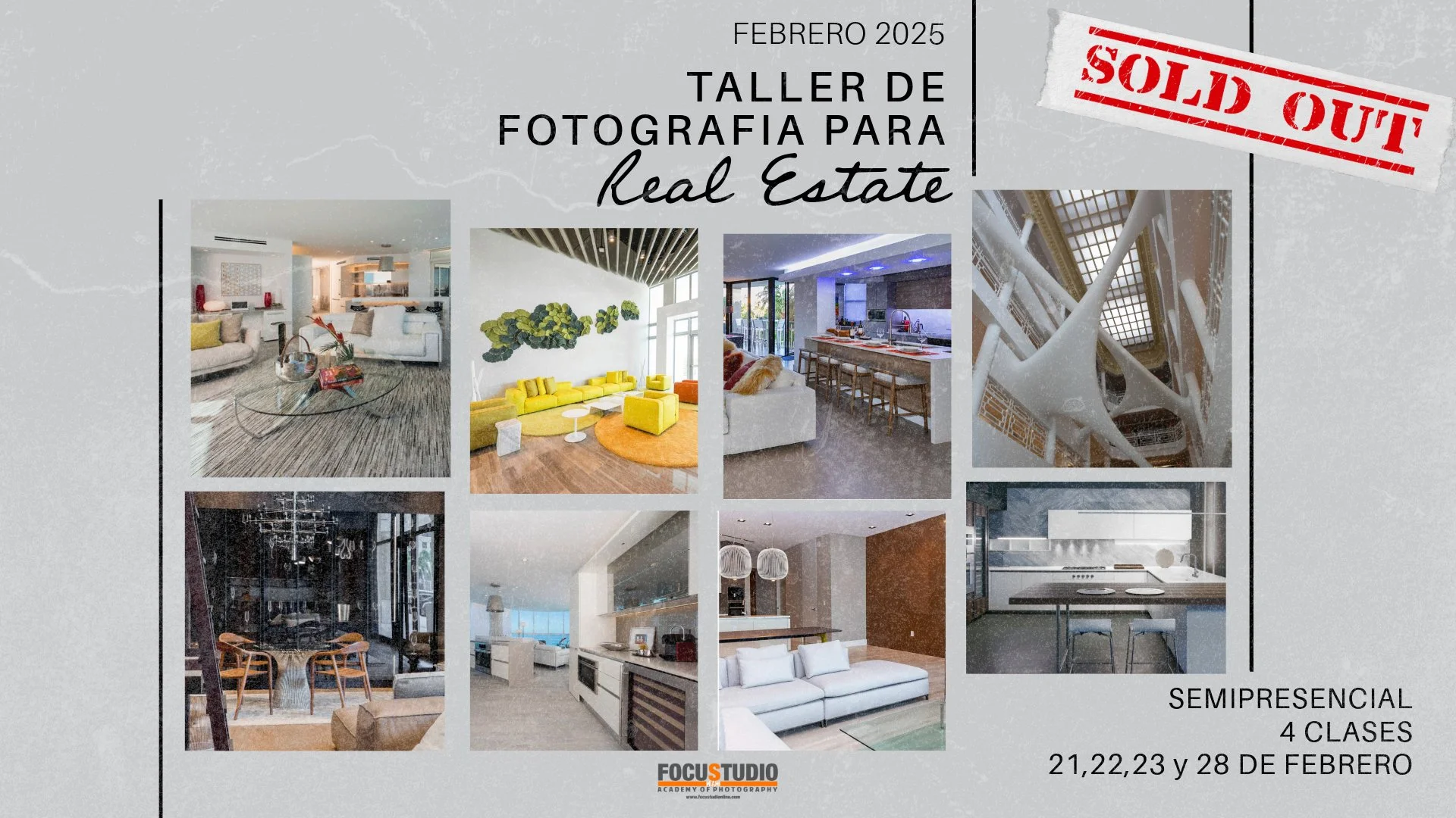 TALLER DE FOTOGRAFIA PARA REAL ESTATE