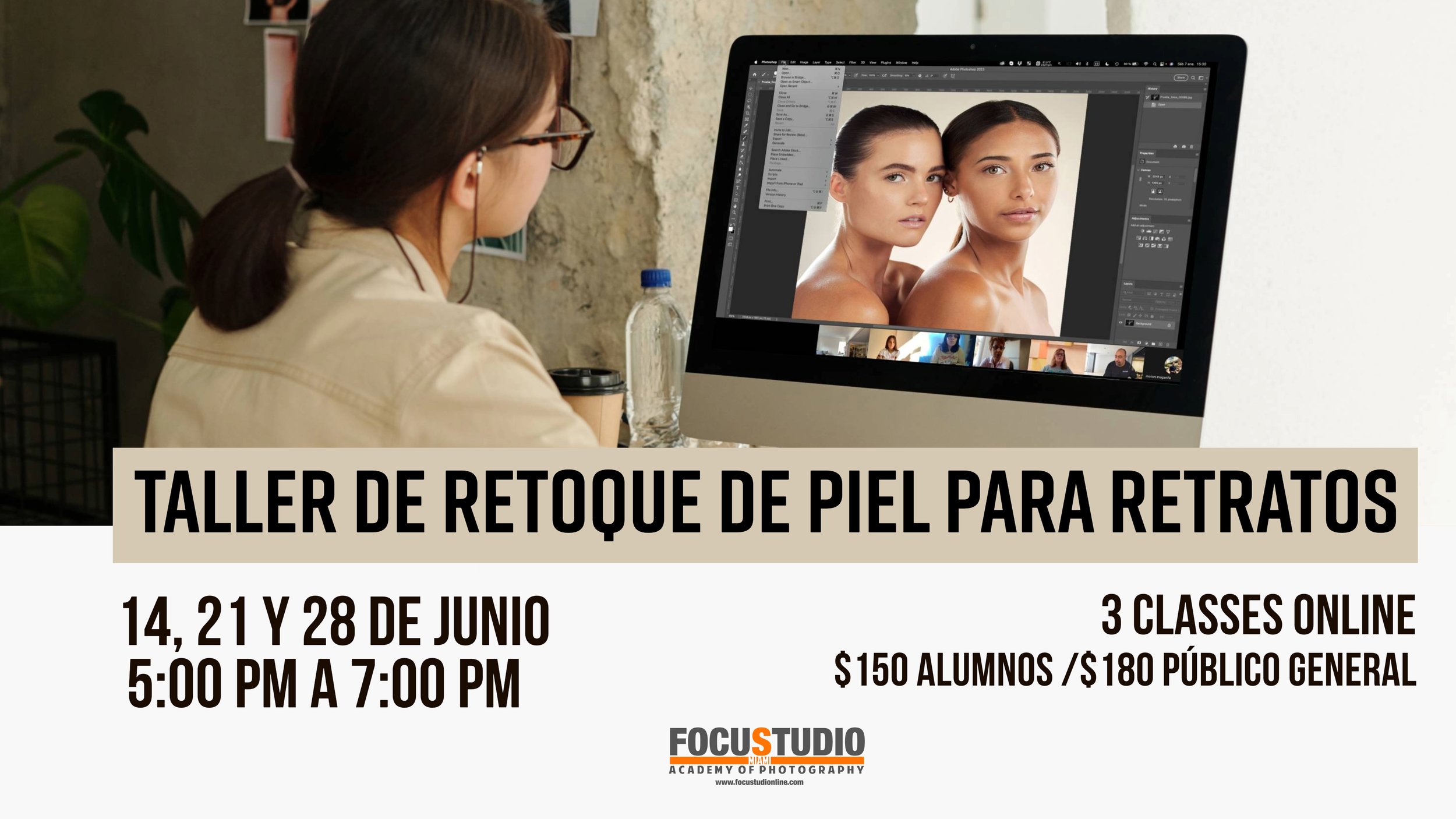 TALLER DE RETOQUE DE PIEL PARA RETRATOS 