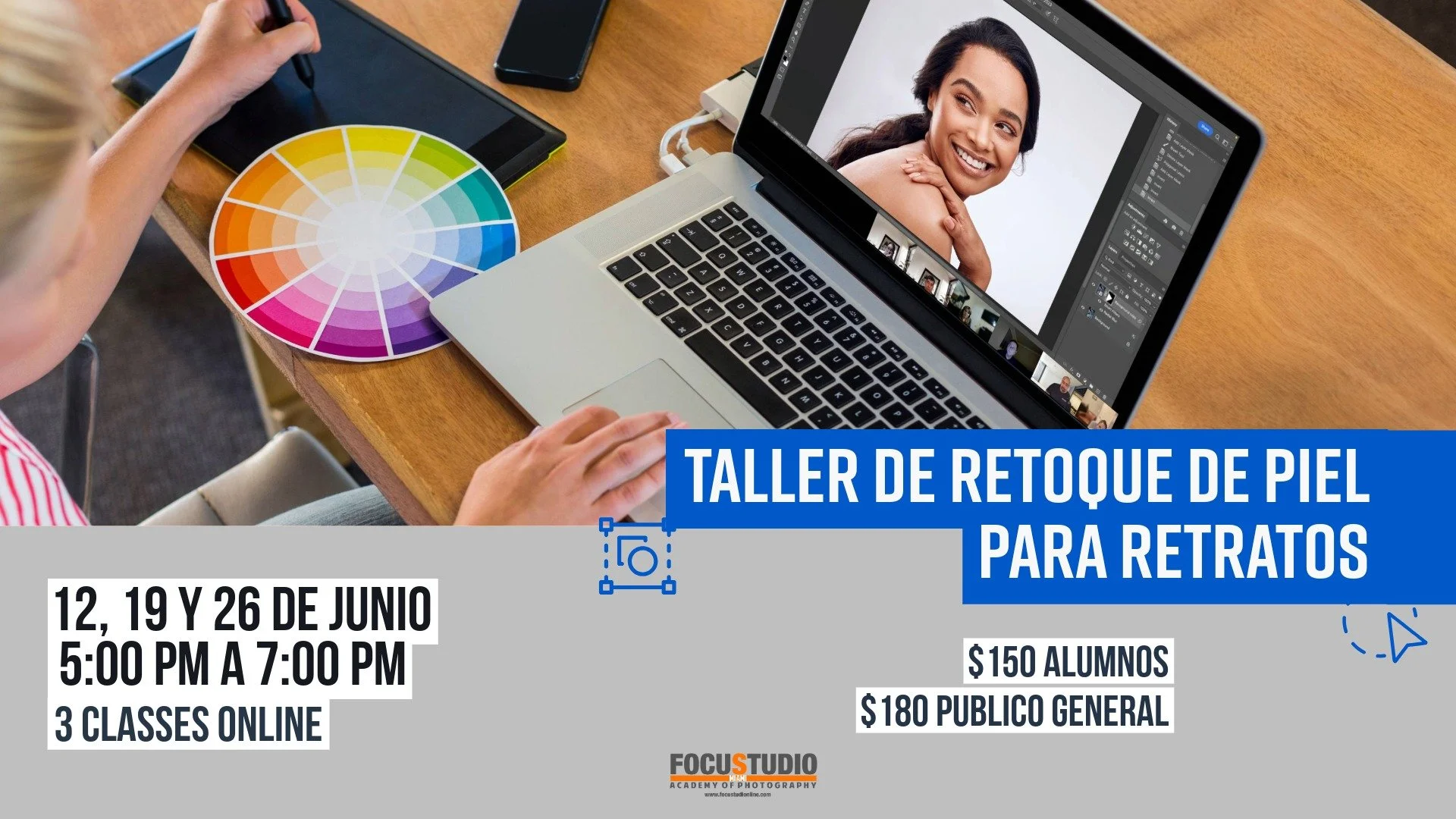 TALLER DE RETOQUE DE PIEL PARA RETRATOS 