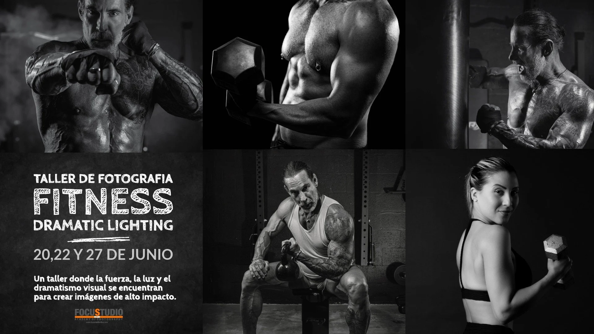 TALLER DE PRODUCCIÓN FOTOGRAFICA: FITNESS DRAMATIC LIGHTING