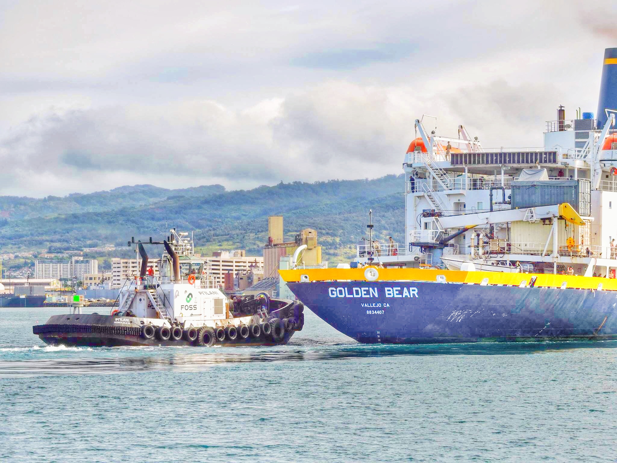 The T/S GOLDEN BEAR departed El Salvador and is on her way to Hawaii. Next stop, Lahaina, Maui on May 23. Not certain of schedule once the ship arrives. Sometimes they do drills and 'rubber docking' maneuvers. At some point, they may anchor and allow cadets ashore. Standby for more info.