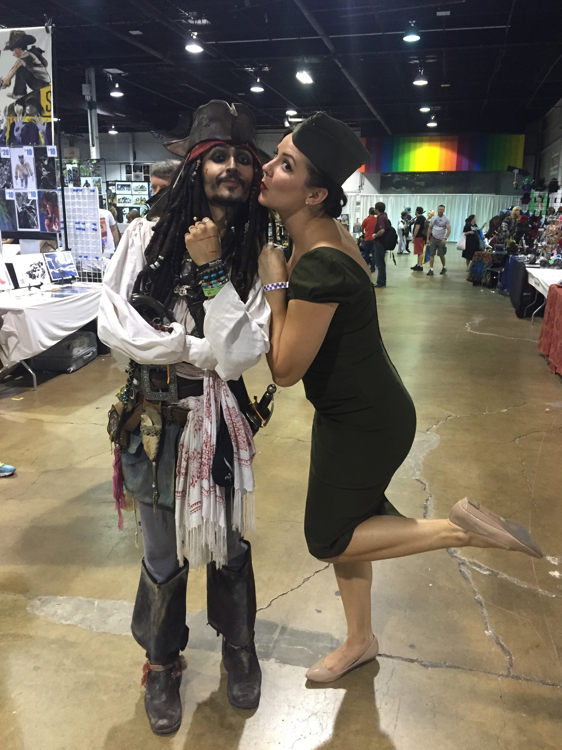 Saucy Jack Sparrow got a kiss from this pinup
