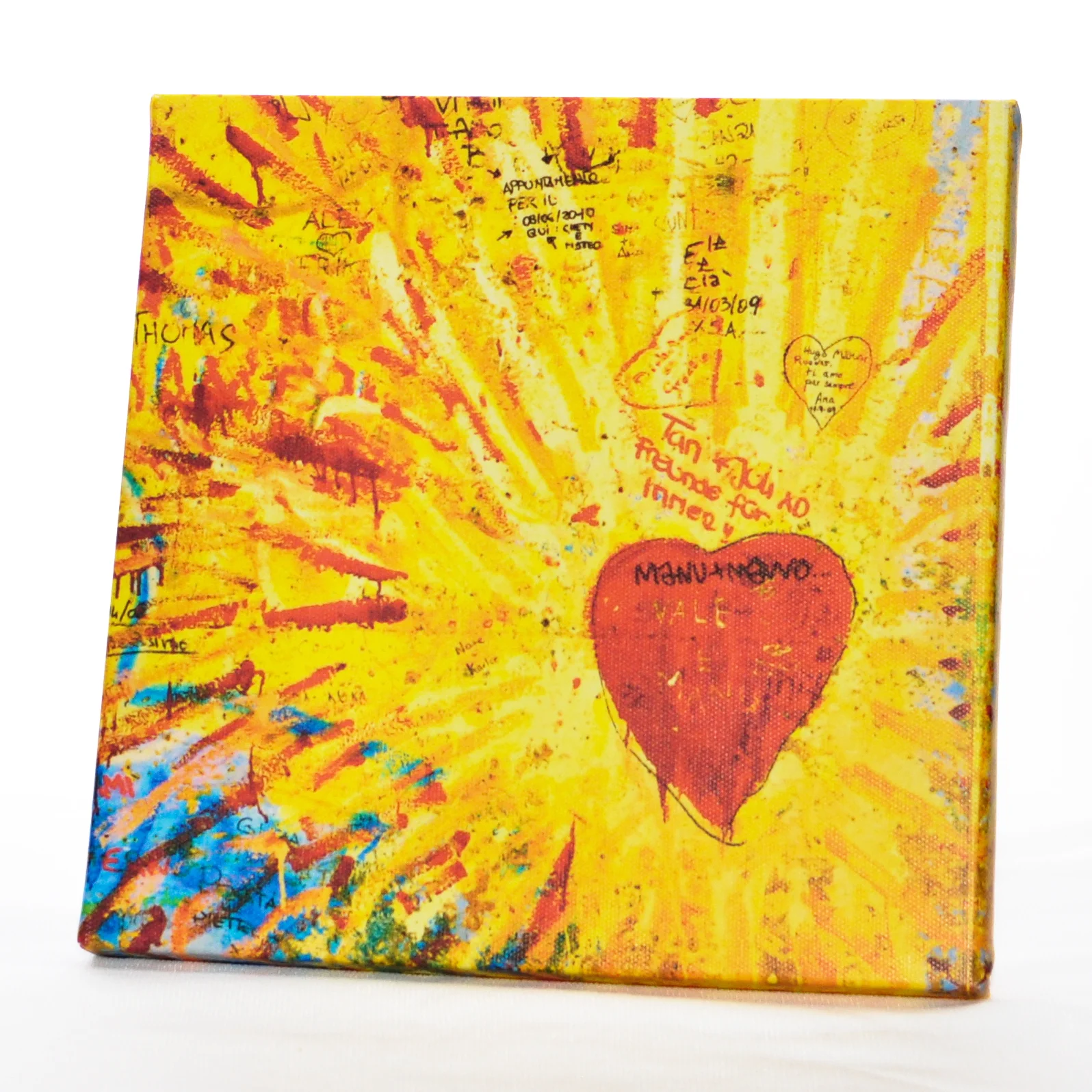 Cinque Terre Heart 8x8