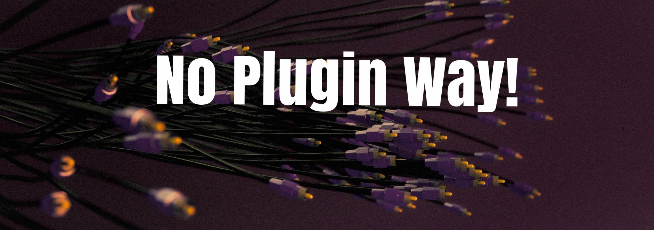 No Plugin Way! 
