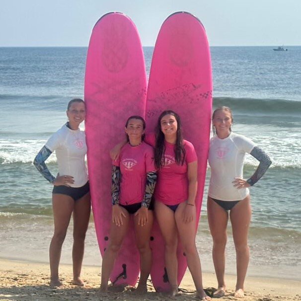 🥹💕🏄🏼&zwj;♀️ Our resident campers this Summer, Darla and Catelyn. Watching them grow as surfers over the summer and progress so much was so awesome to see. Their constant positive energy made camp so much more fun. Cant wait to see them shred so m