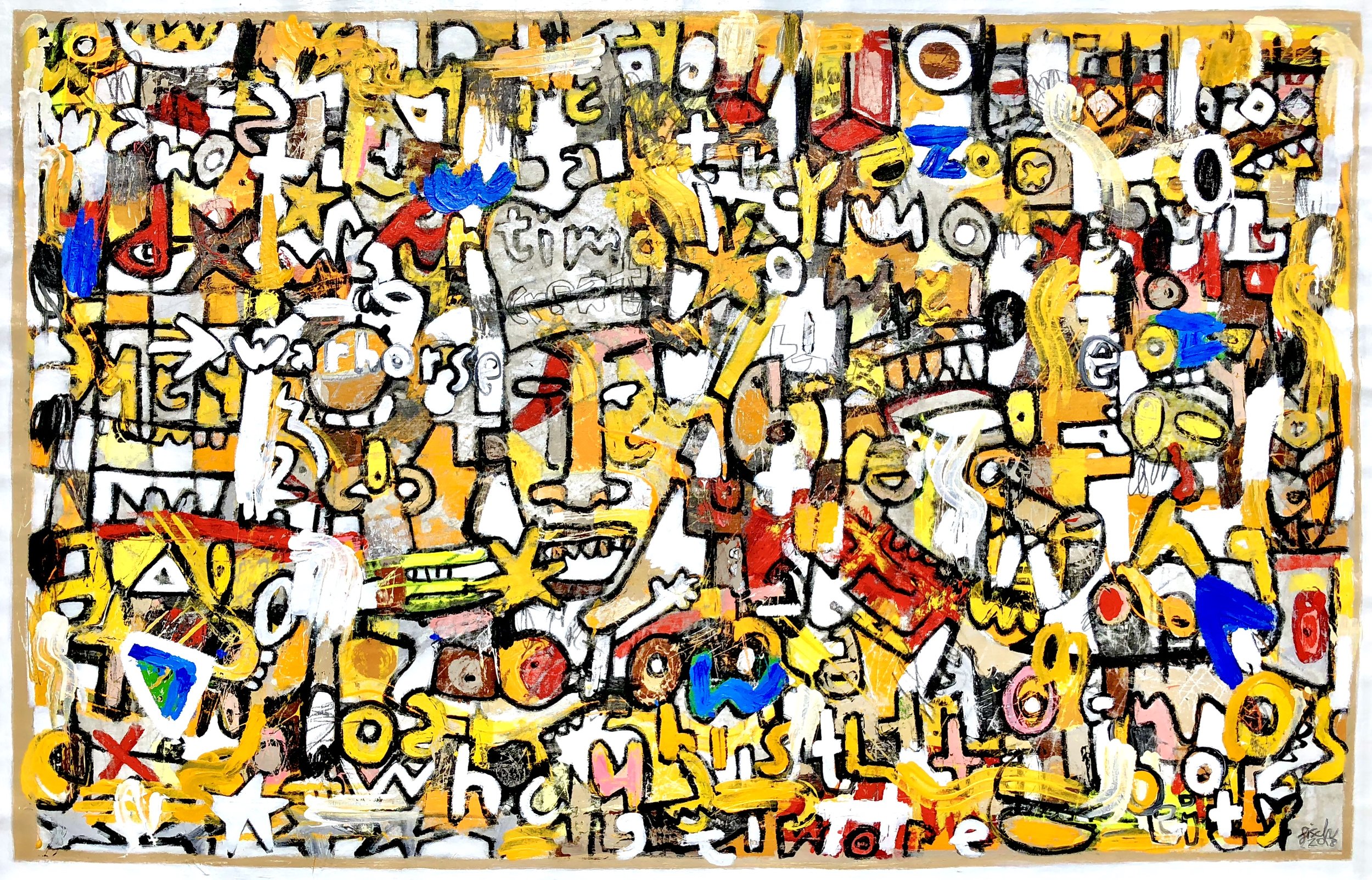 Mammon & The Battle of Greed, 50x78"