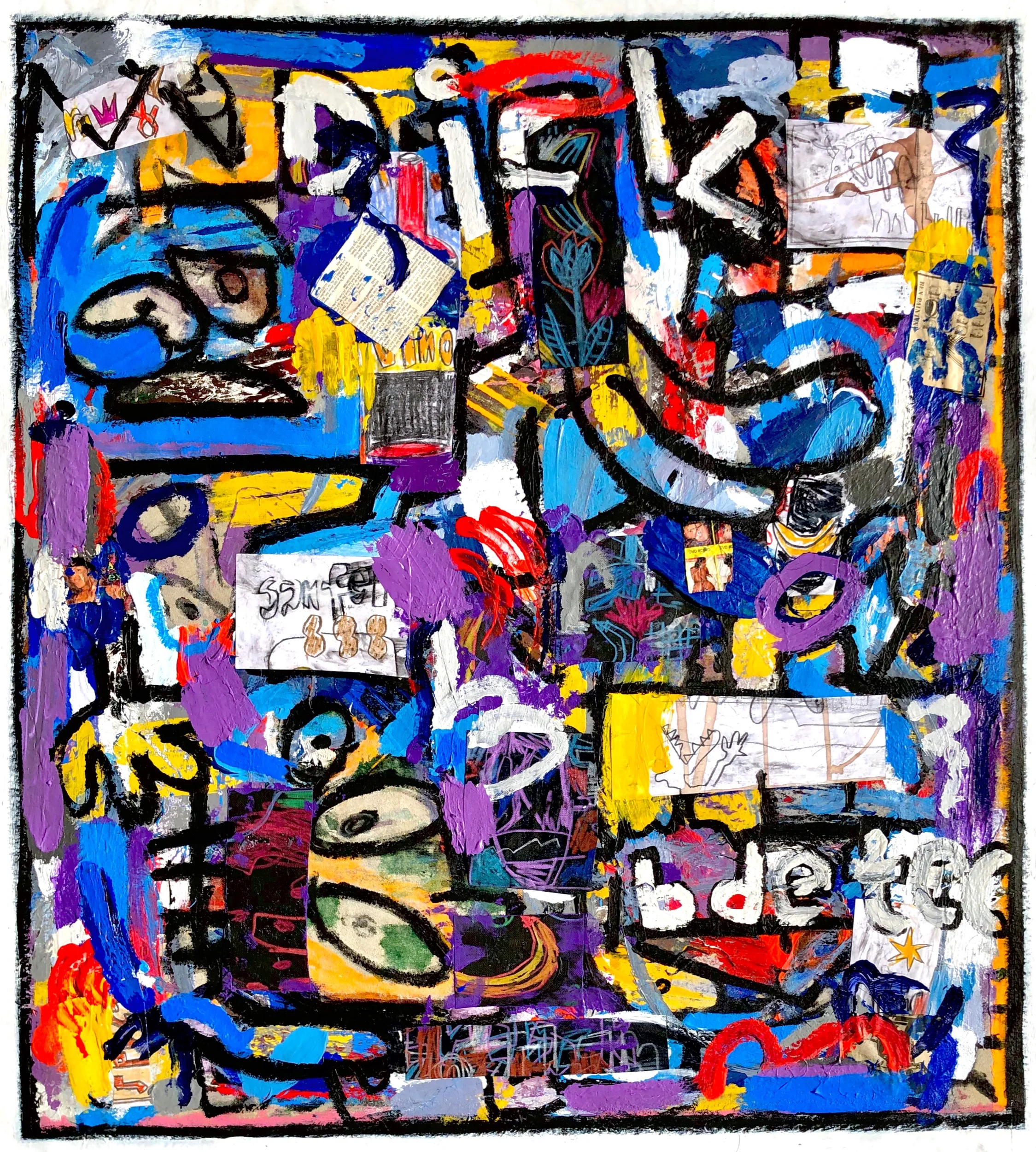Crazy Gumshoe Wall, 41x36”