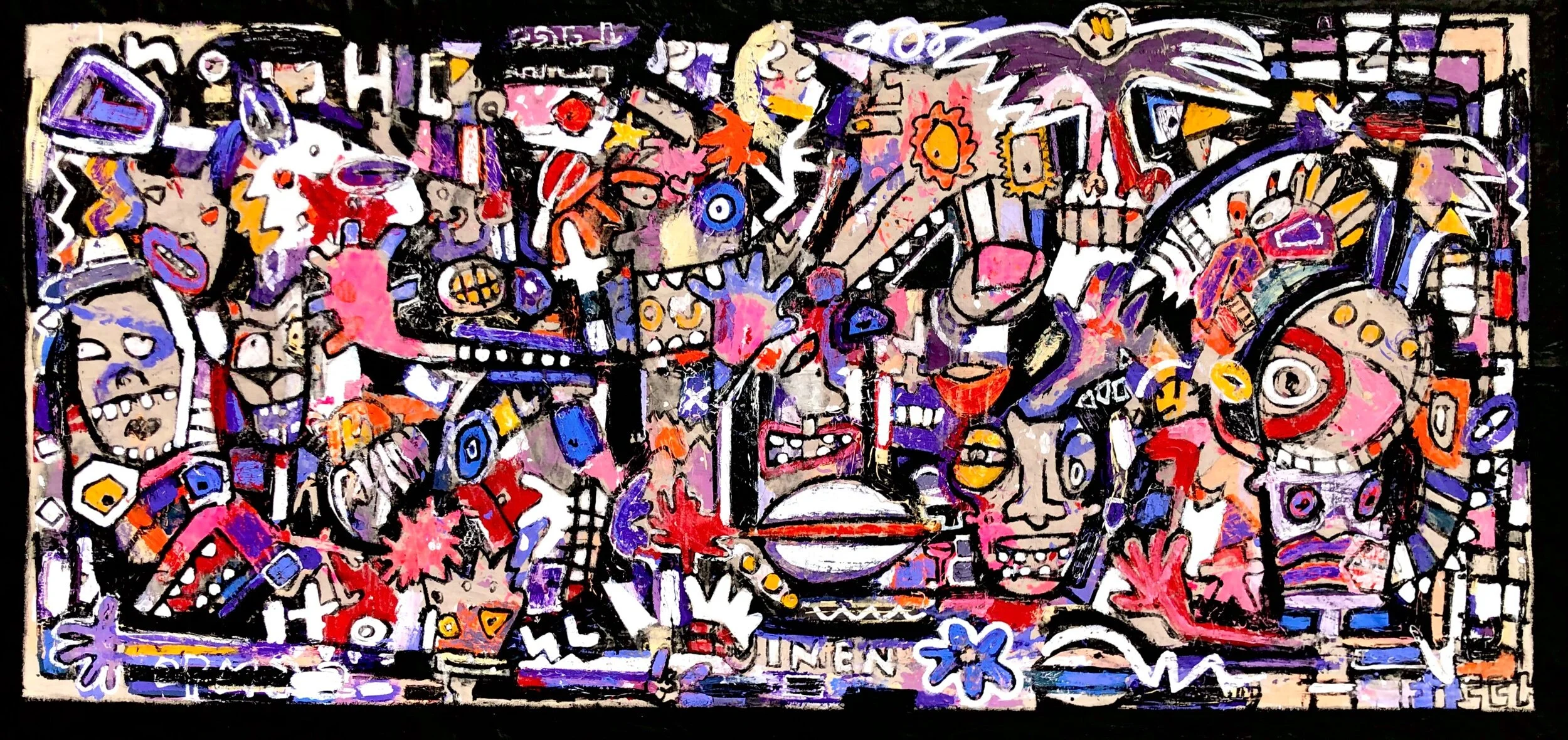 Night Market, 55x120”