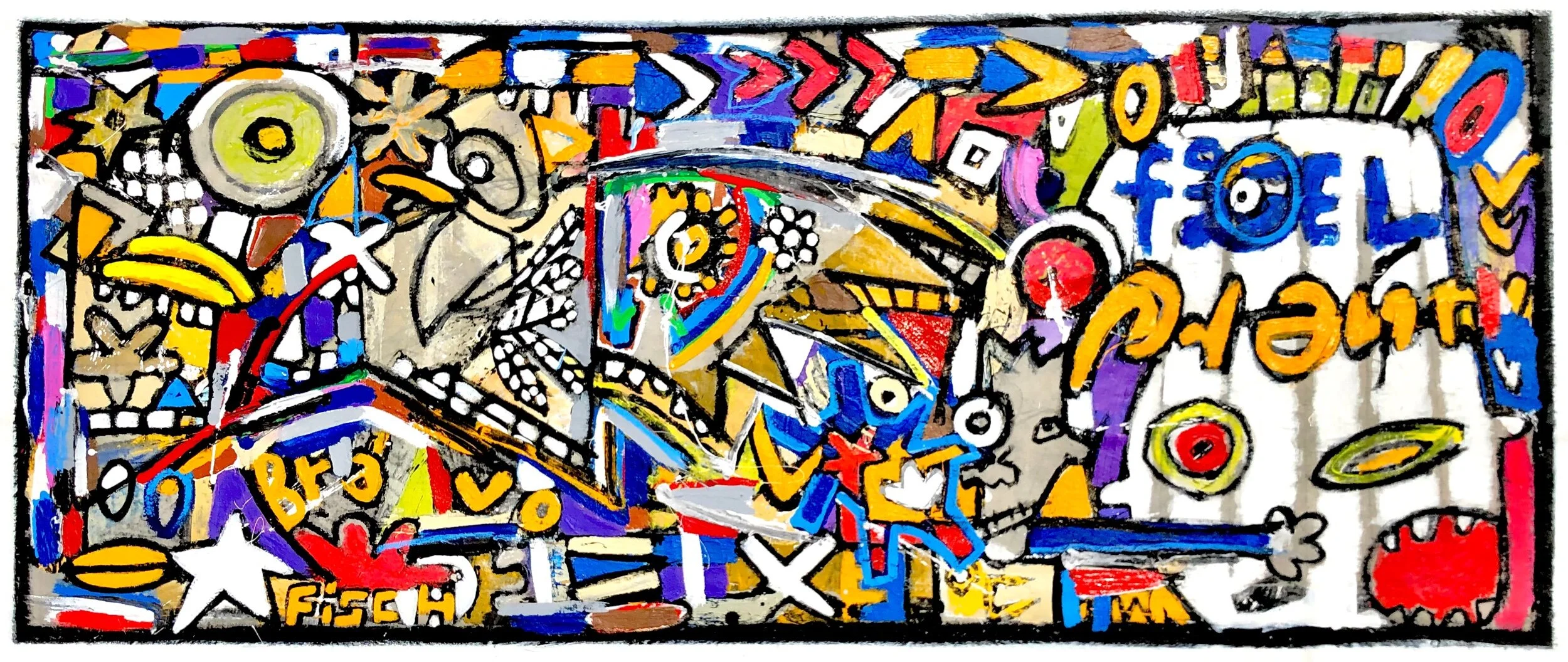 The Bird In The Mirror, 28x67”