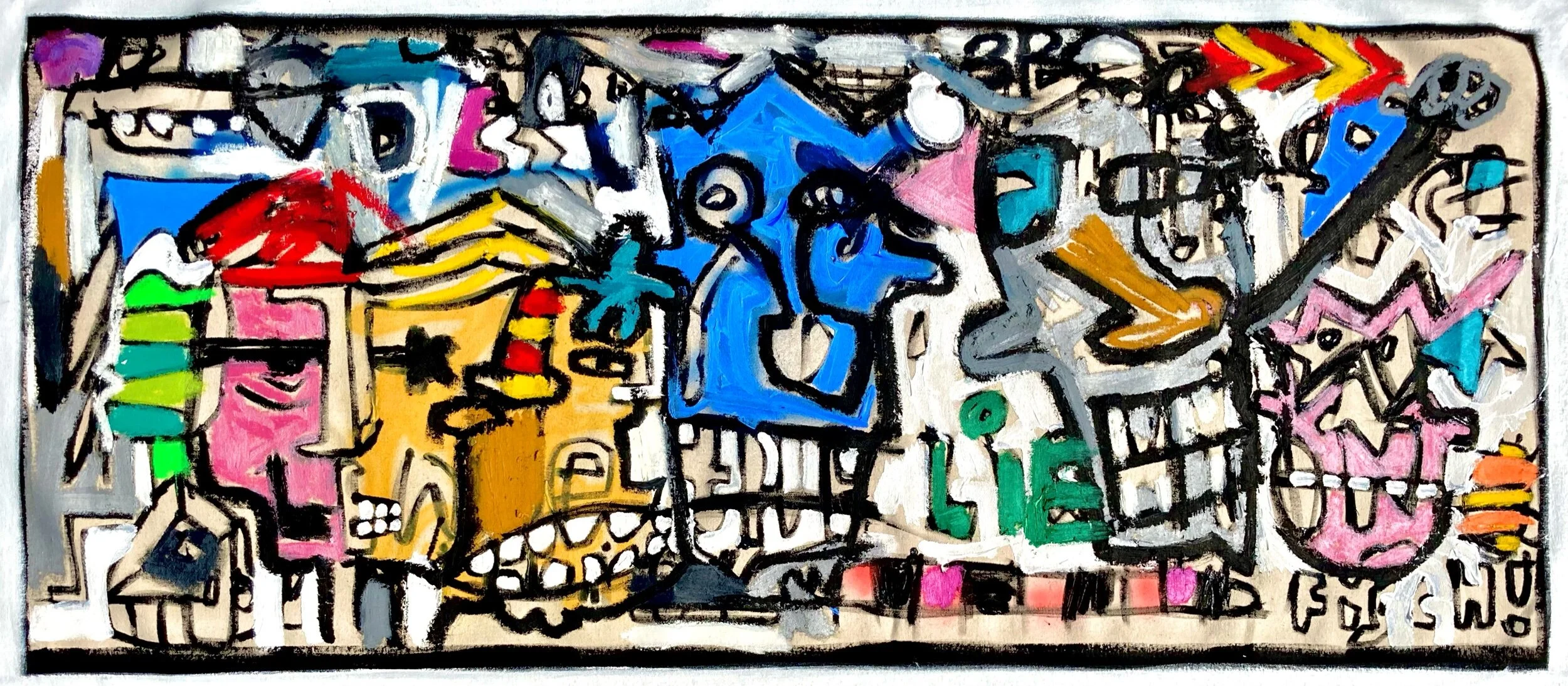 Teeth Lie, 25x57”