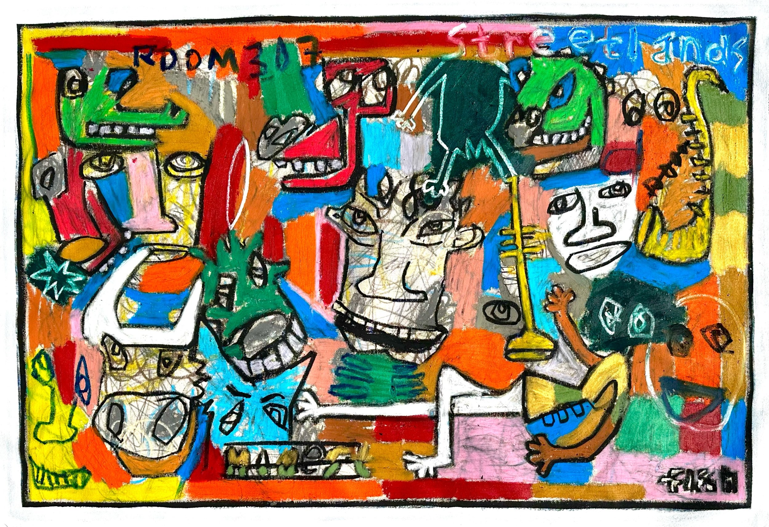 8th Street Club, 38x56”