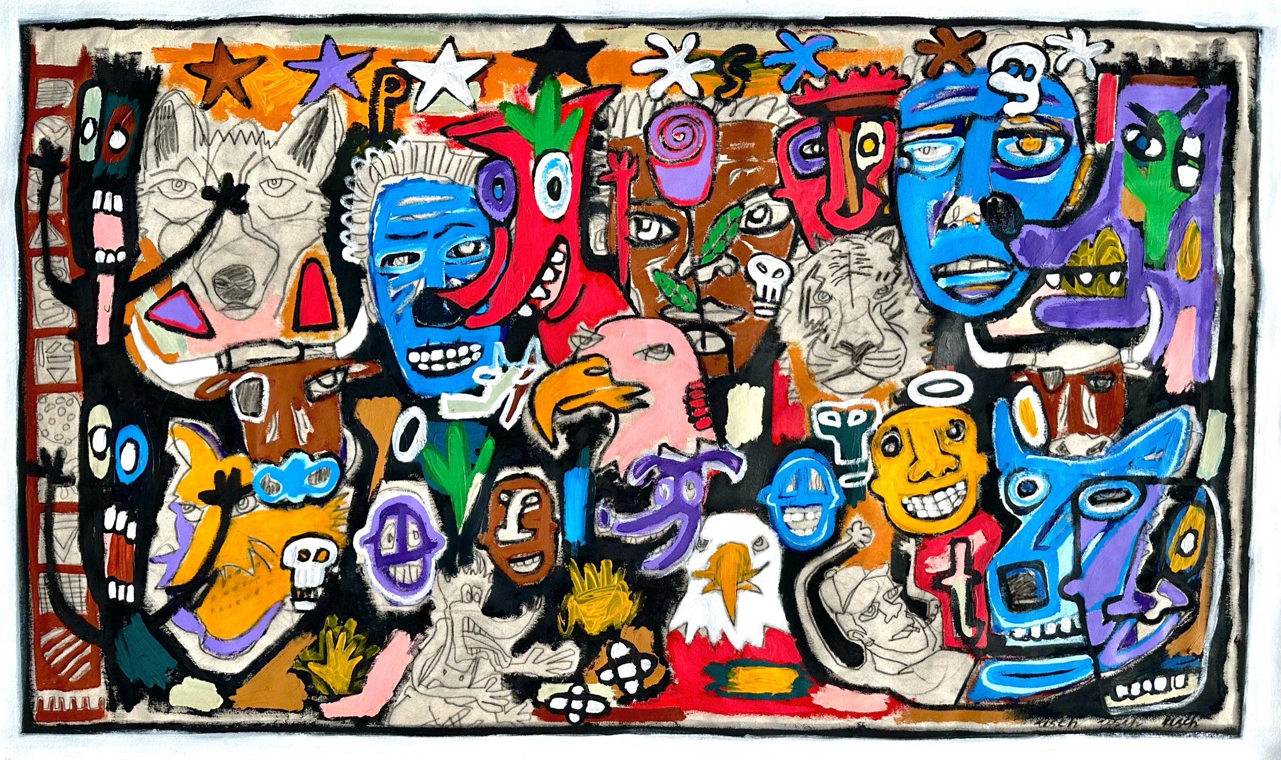 Club Kids And Drink Tickets, 33x56”