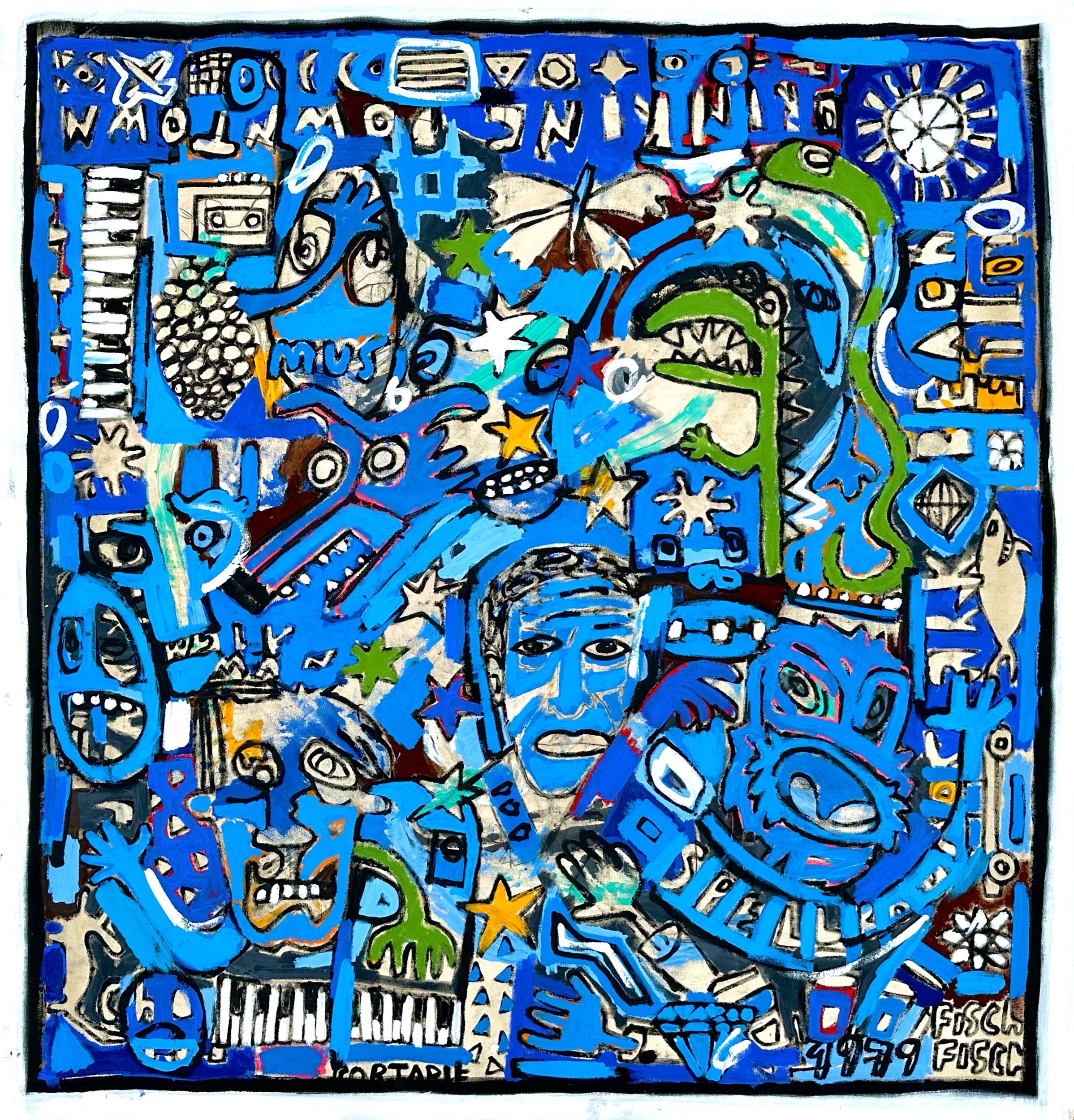 The Midnight Sleep Machine, 58x56”