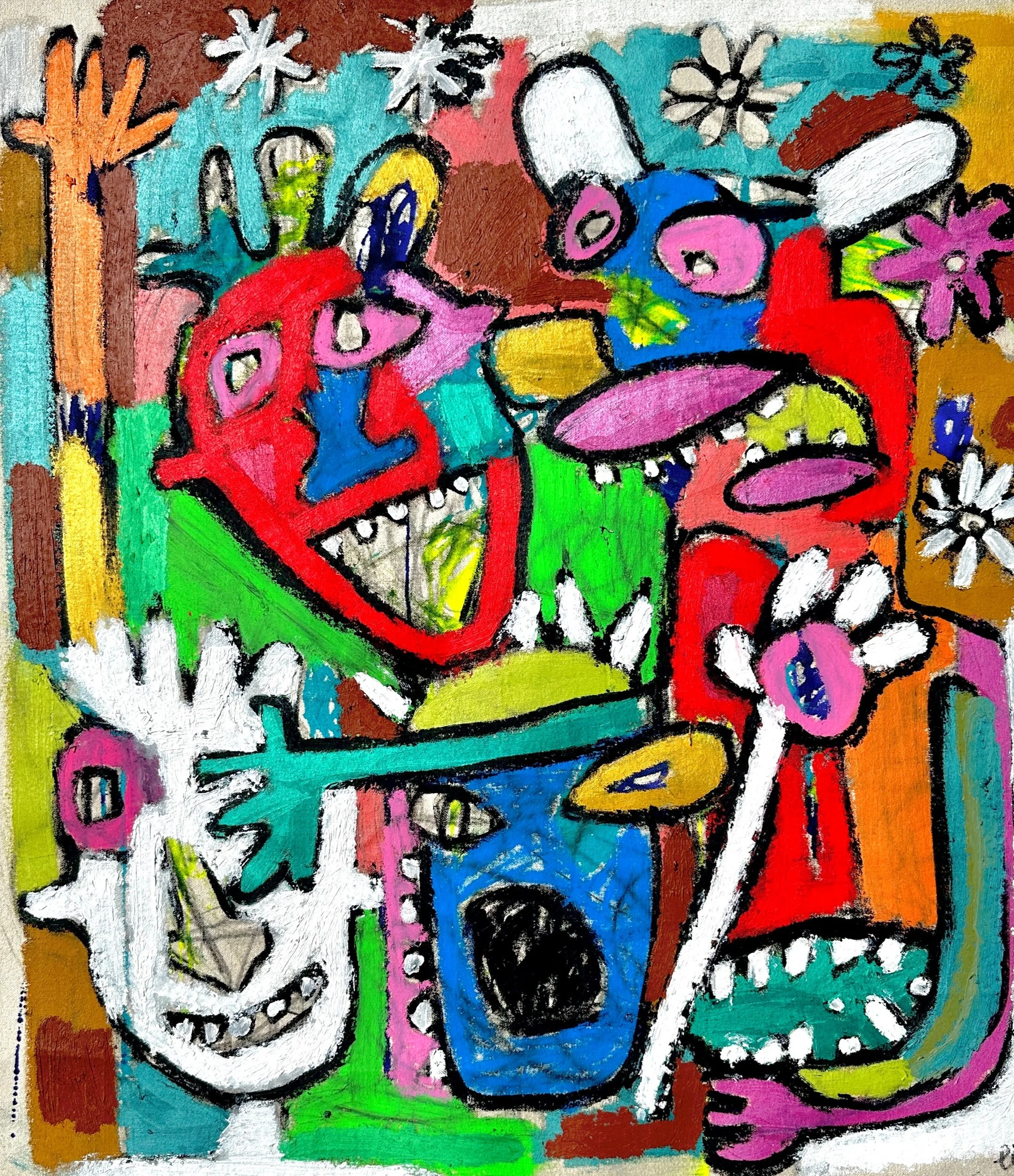 Everything’s Looking Peach Now, 32x28”
