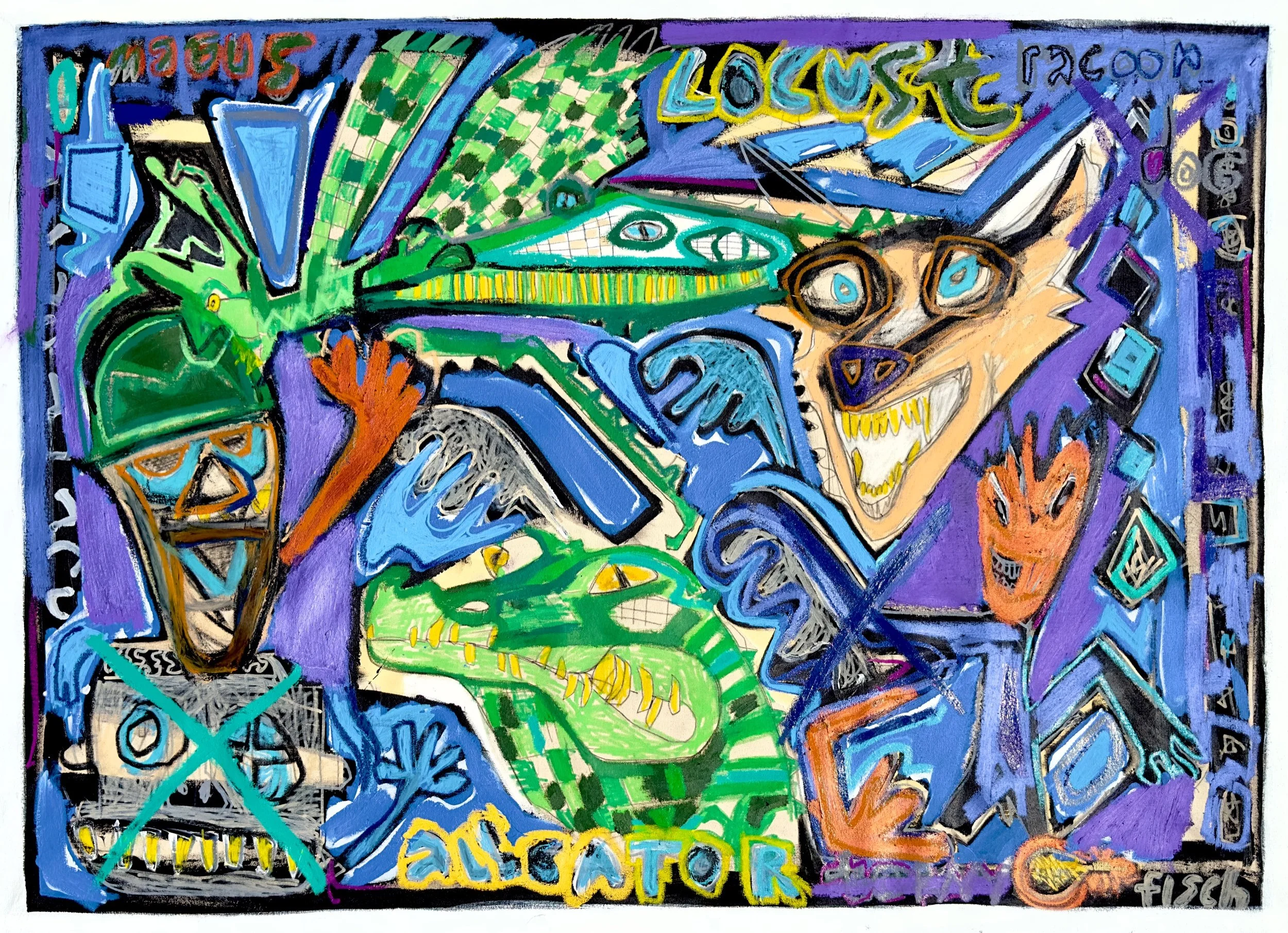 Looking For Cryptids, 43x59”
