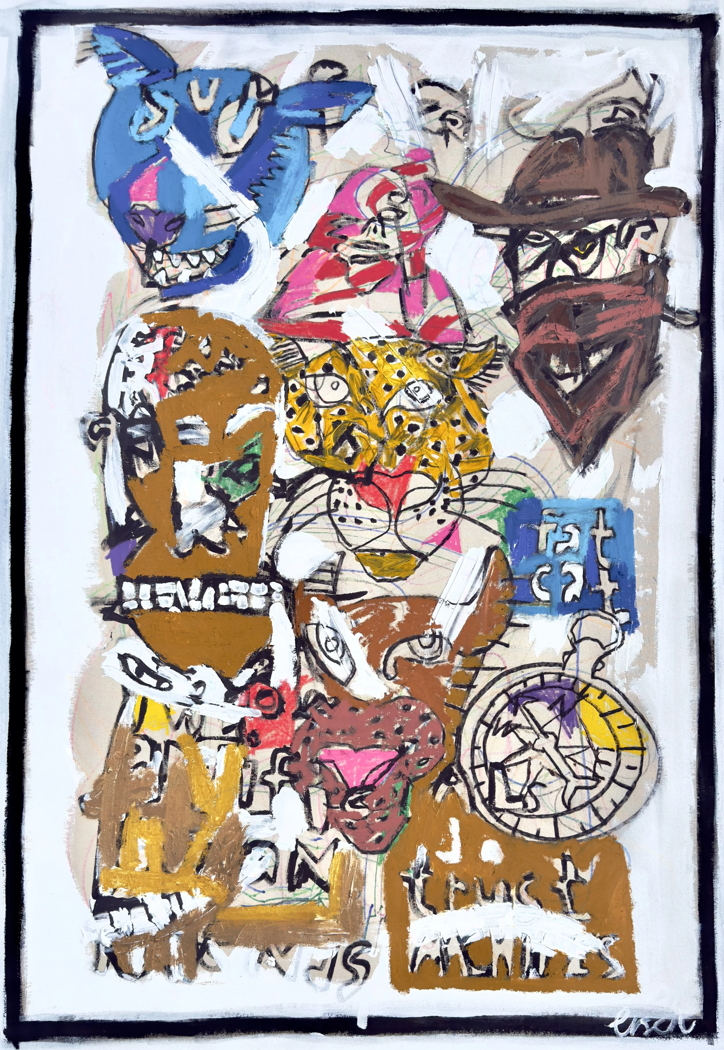 Cowboys & Cougars, 62x42”