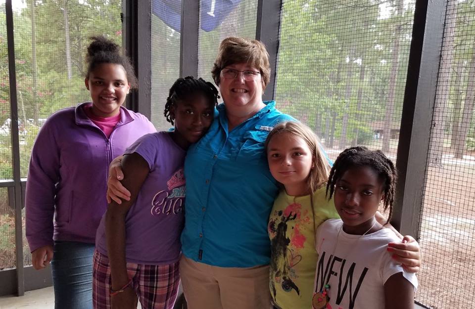 It was a special treat when the campers' teachers and principals came to visit during the week.