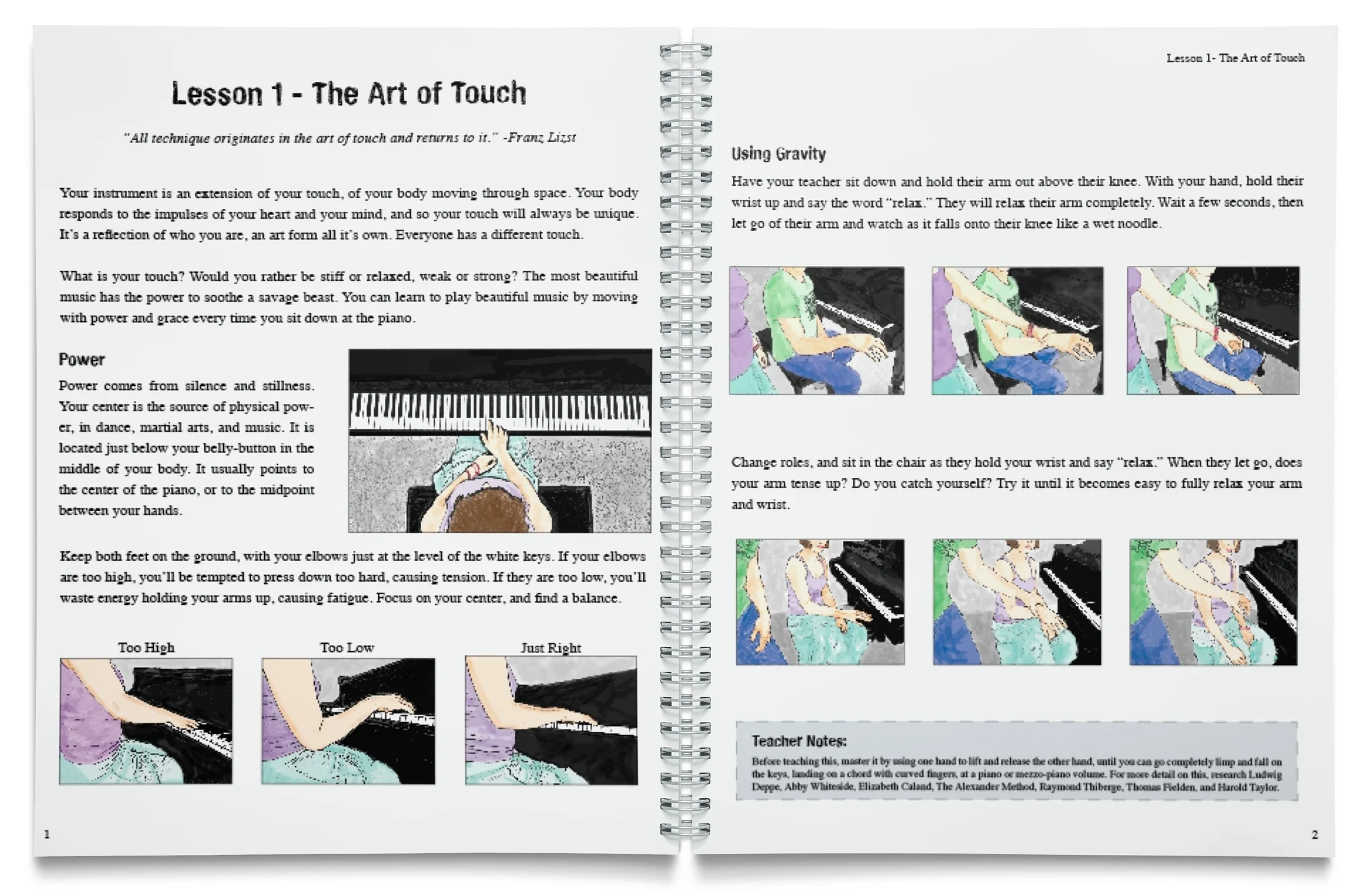 Layout and illustrations for The Magic Music Method