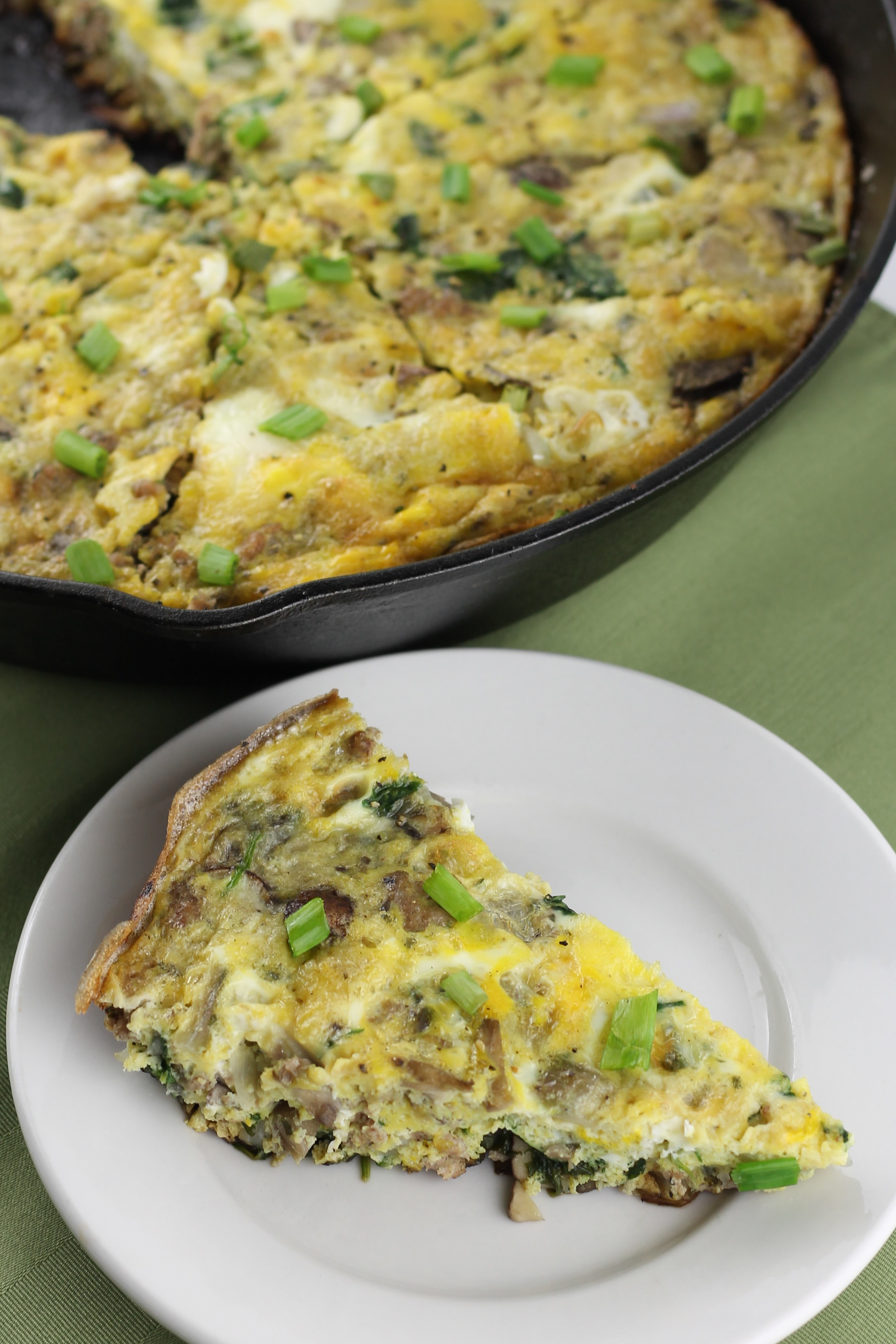 Sausage& Spinach Frittata