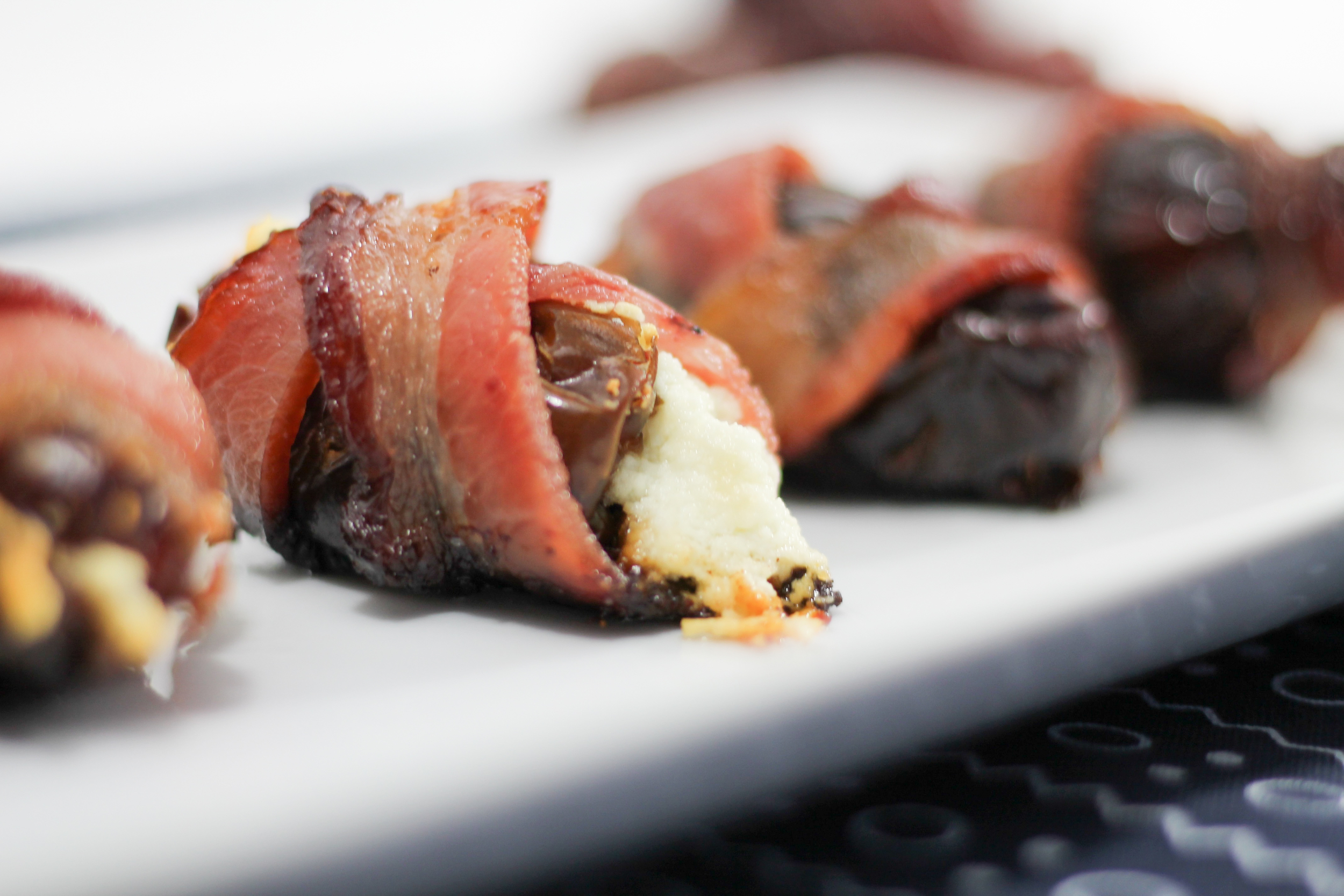 Bacon wrapped dates