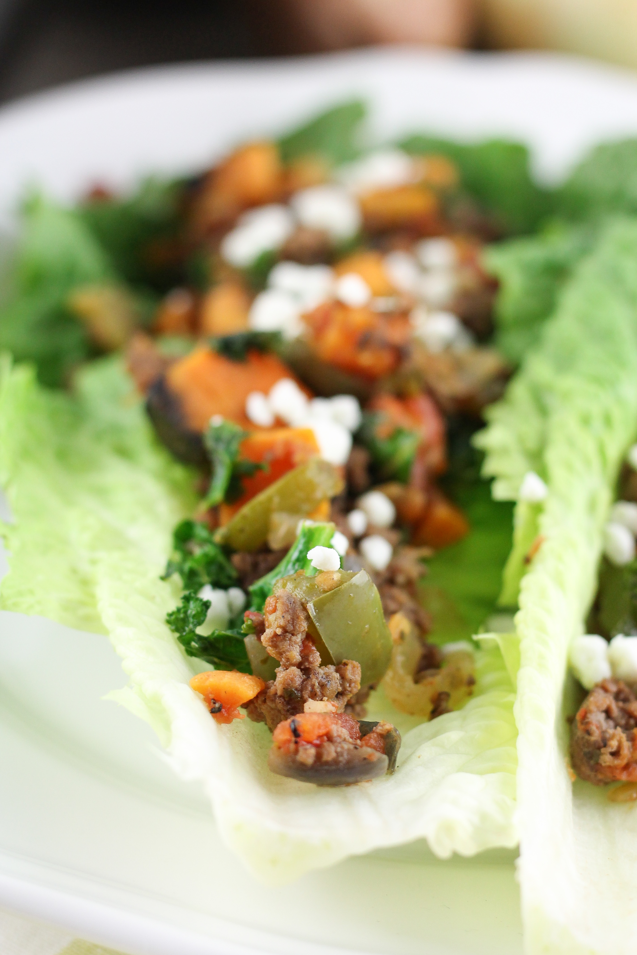 paleo lettuce wraps, sweet potato sausage wraps, grain free, gluten free, dairy free