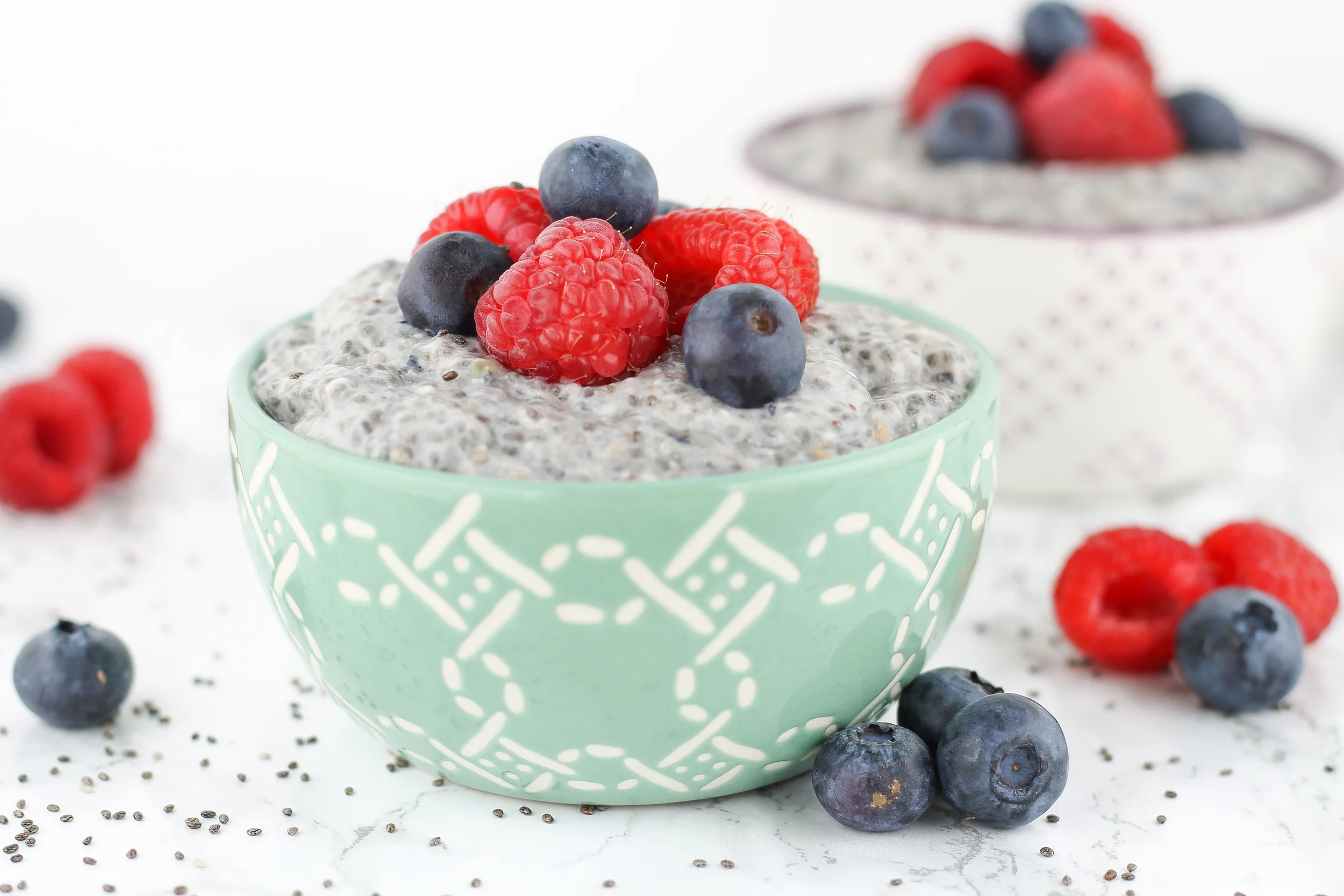Berries 'N' Cream Chia Seed Pudding Define Fettle