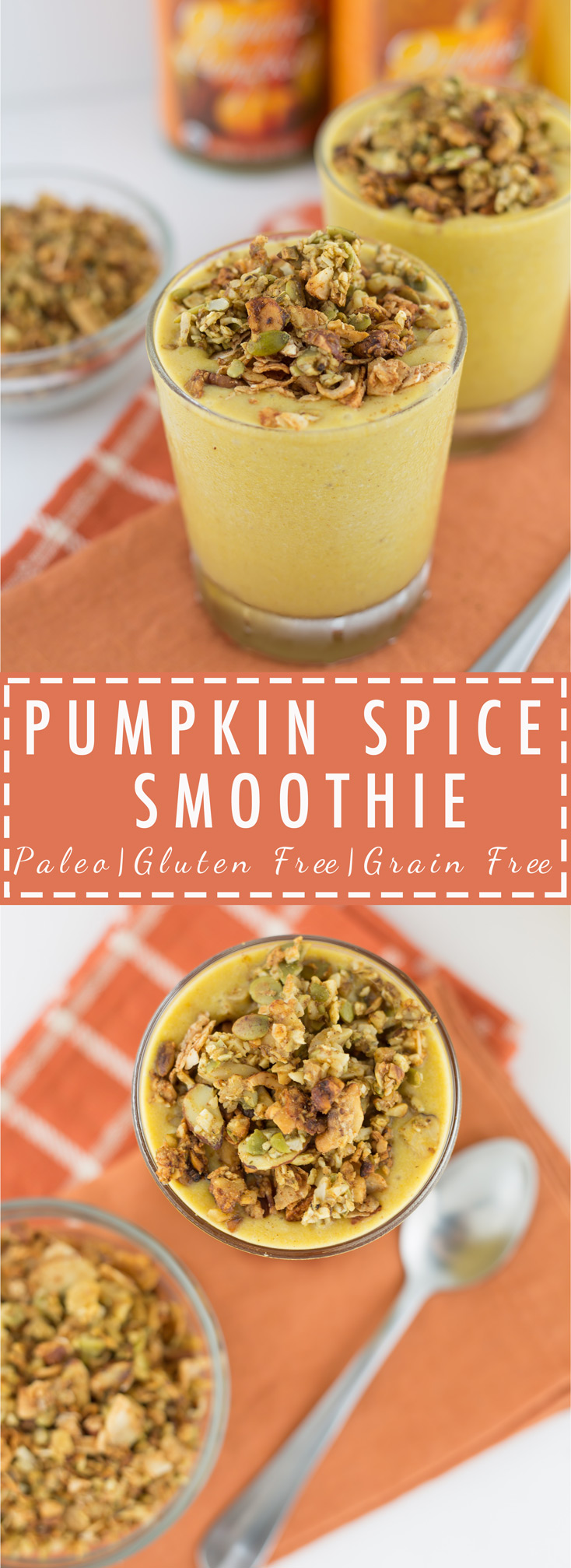 Paleo, Pumpkin Sice Smoothie, Primal, Grain Free, Gluten Free, Added Sugar Free, Healthy, Clean 