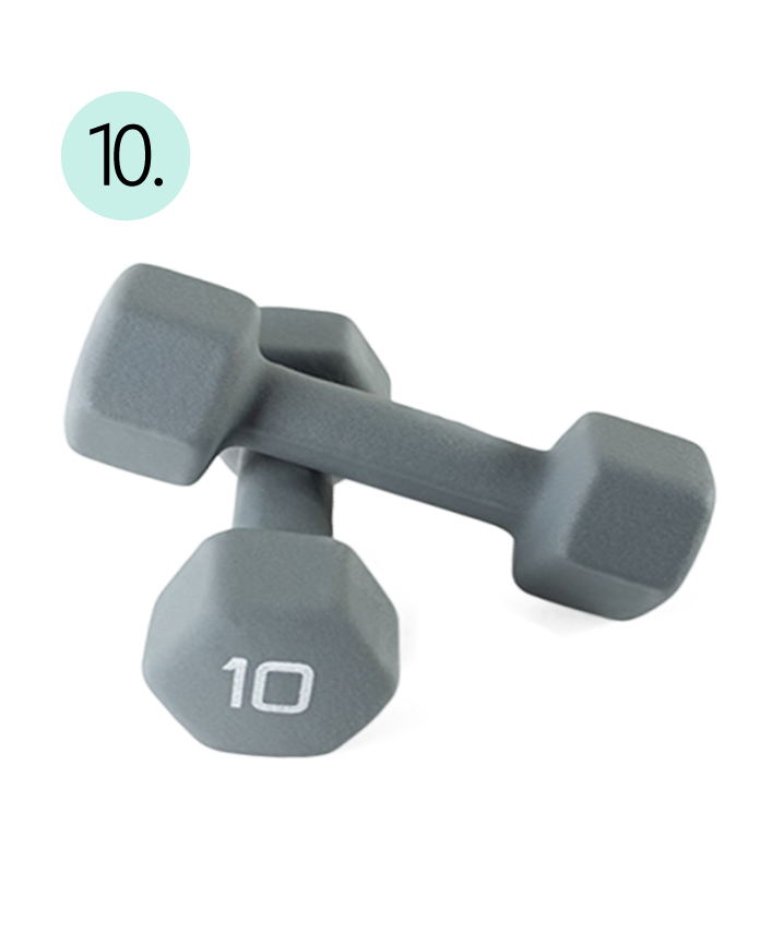 Dumbbells, Home Workout, 10lb, Neoprene, Weights, Exercise, Lift, Strength, Dumb Bells, Equipment