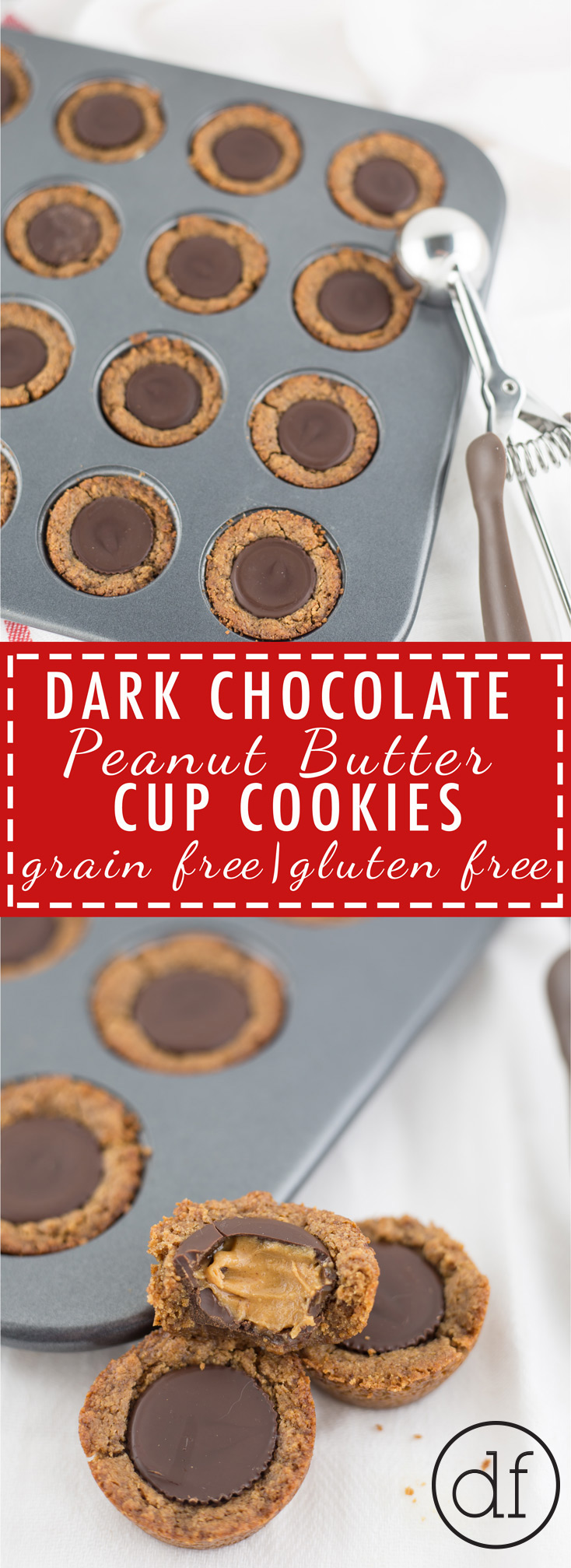 Peanut Butter Cup Cookies, Grain Free, Gluten Free, Healthy, Health Foods, Clean Eats, Almond Butter, Christmas Cookies, Holiday Cookies
