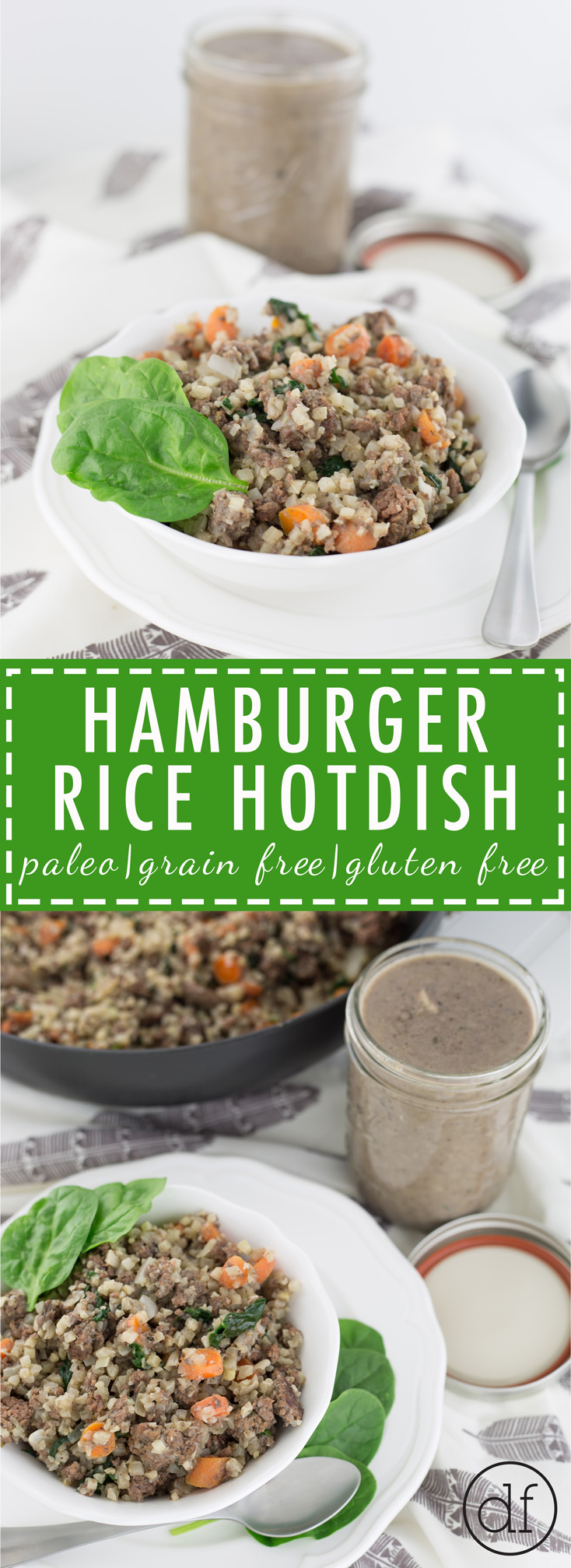 Hamburger Rice Hotdish, Healthy Hotdish, Healthy Recipes, Minnesota, Comfort Foods, Real Food, Gluten Free, Grain Free, Dairy Free, Paleo, Whole 30, Healthy Meals, Cauliflower Rice, 