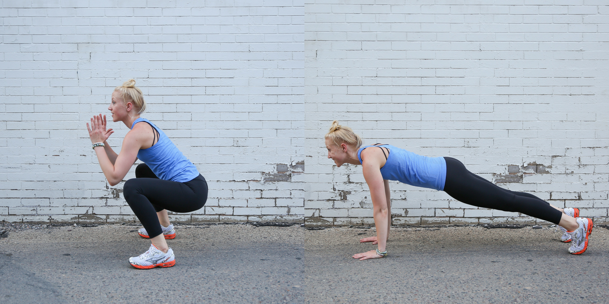 Squat to plank, plank to squat, exercise, 30 minute workout, exercise, workout, 