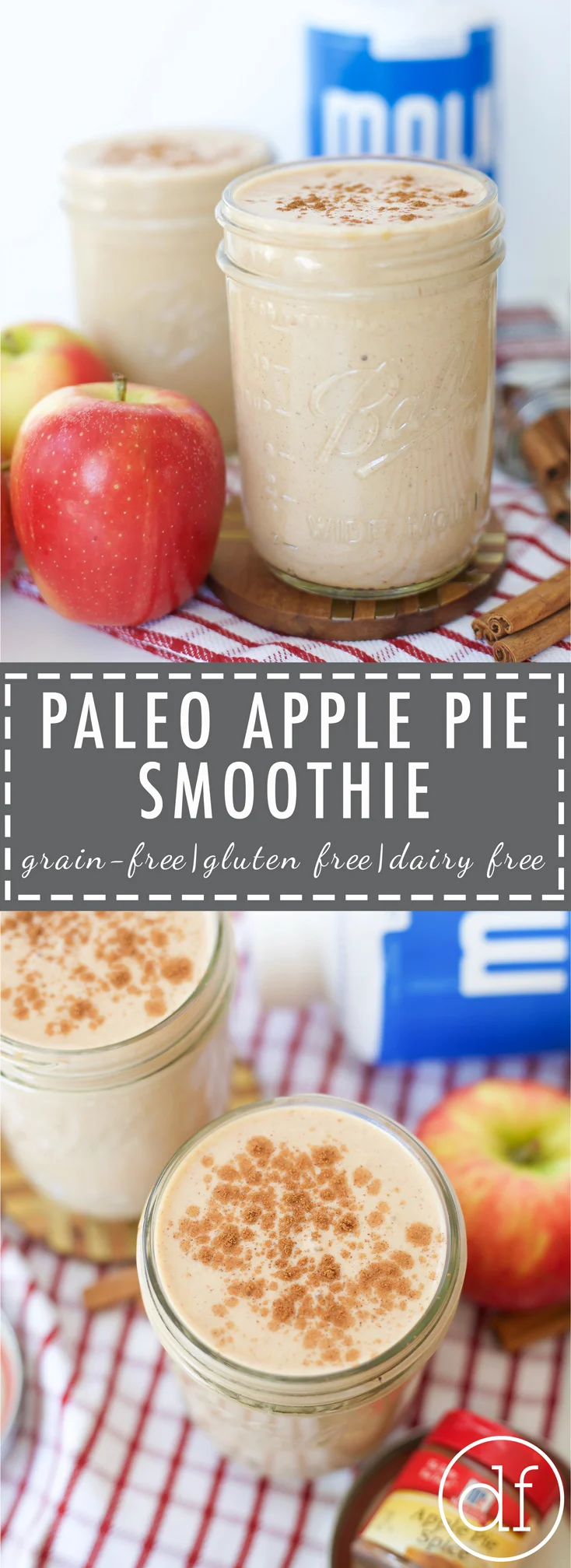 Define Fetttle, Apple Pie Smoothie, Apple Pie, Paleo, Gluten Free, Grain Free, Dairy Free, Primal, Whole30, Paleo Recipes, Real Food, Malk Organics