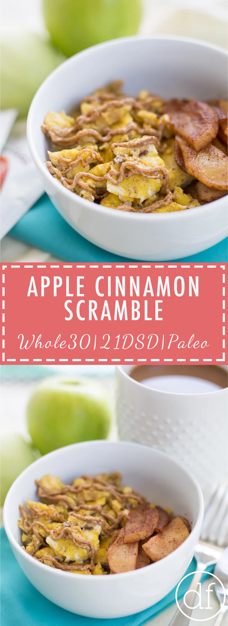Apple Cinnamon Scramble, 21DSD, 21DSD Approved, 21 Day Sugar Detox, Breakfast, Paleo, Whole30, Easy Recipes, Paleo Recipes, Apple Cinnamon, Breakfast Scramble, 21DSD Coach, 