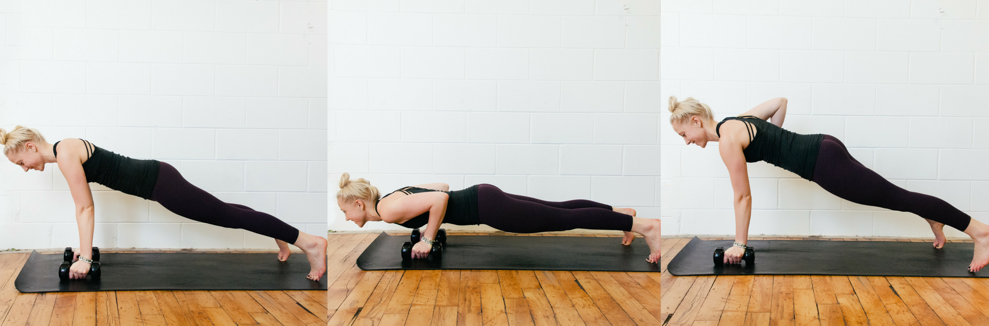 push up to renegade row, plank, strong, exercises, 
