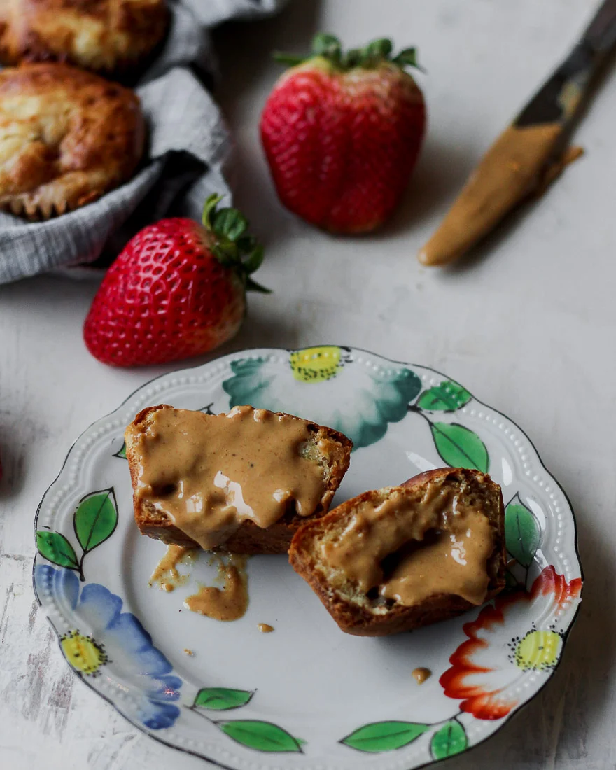 one bowl whole grain strawberry muffins with greek yogurt -6.jpg